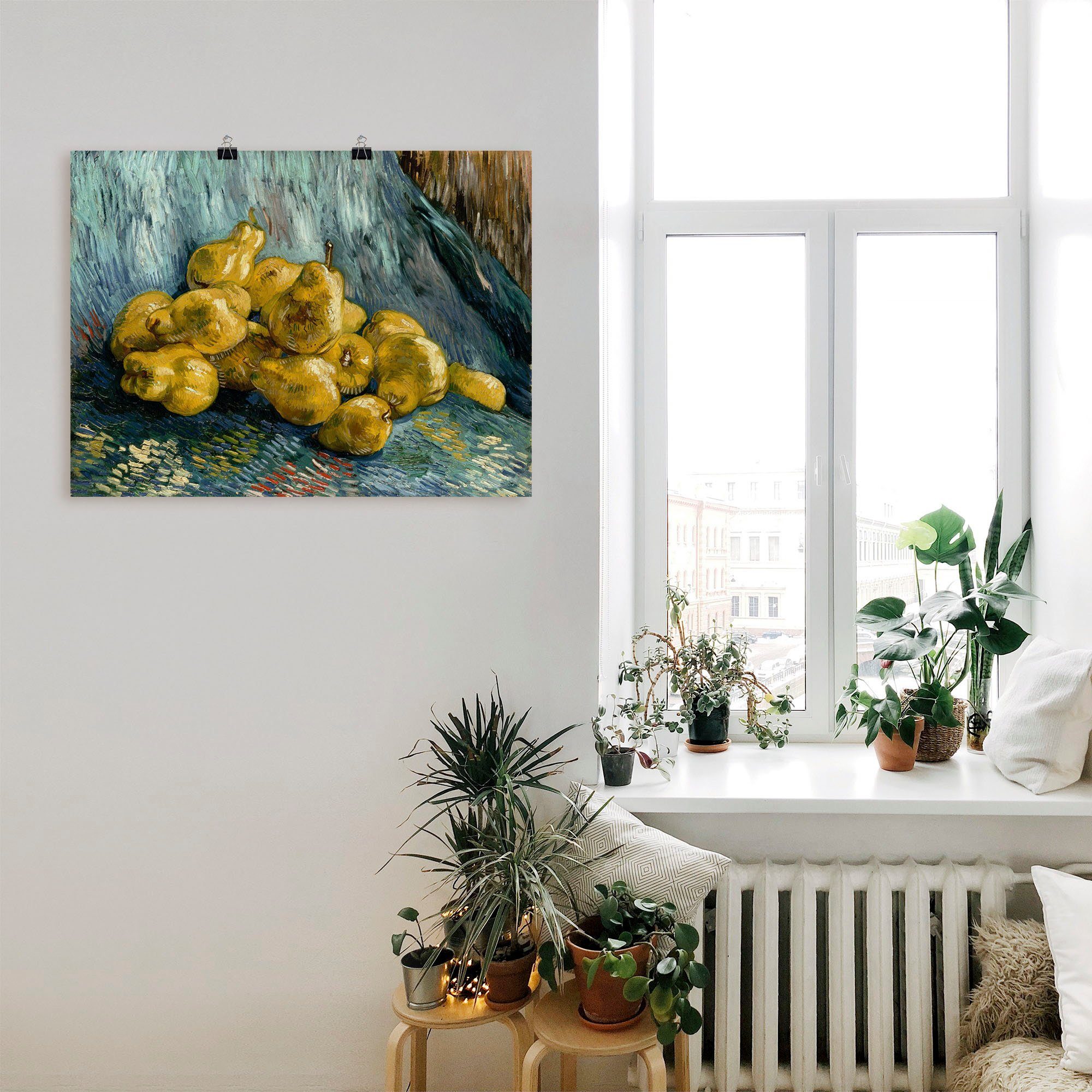 Artland Artprint Stilleven met kweeperen. 1888 als artprint op linnen, muursticker of poster in verschillende maten