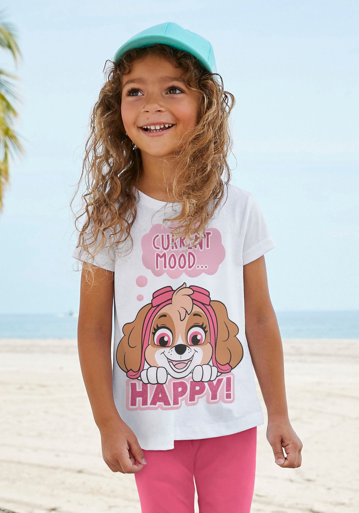 PAW PATROL Shirt & legging met glitterprint (set, 2-delig)