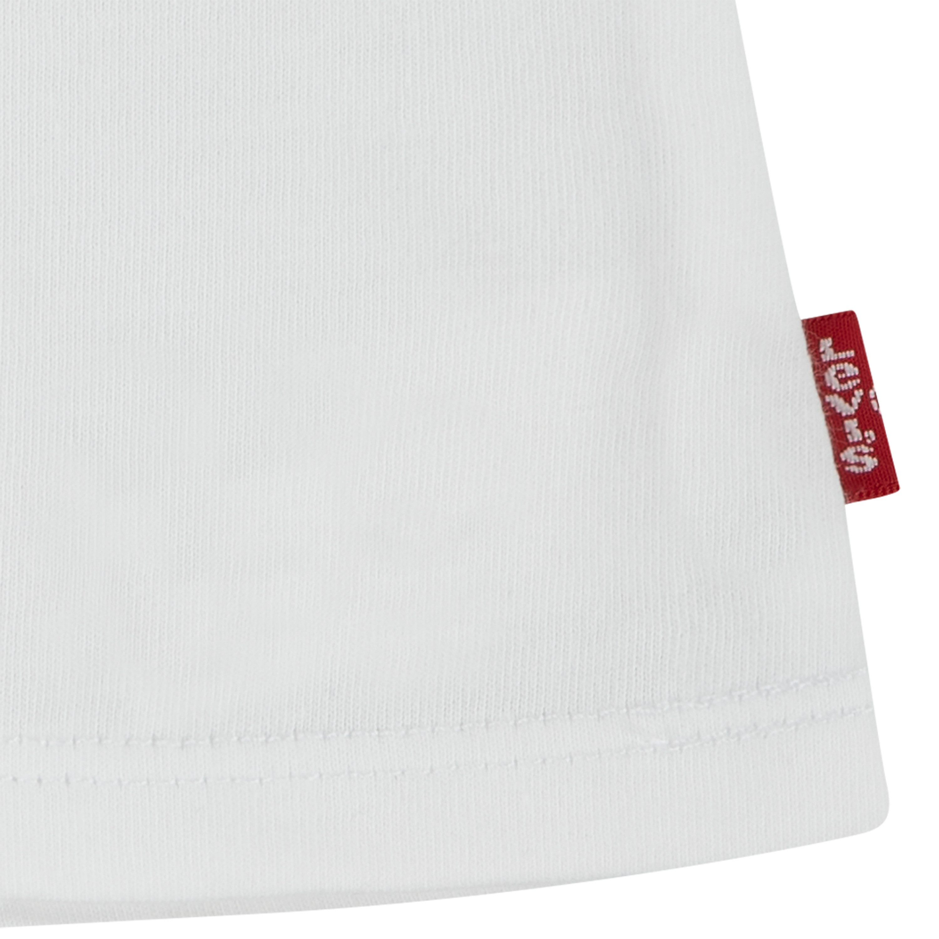 Levi's Kidswear Shirt broek jas LVG BOMBER TEE AND WIDE PANT S met bloemenborduursel, colorblock-design (set, 3-delig, 3-delig)