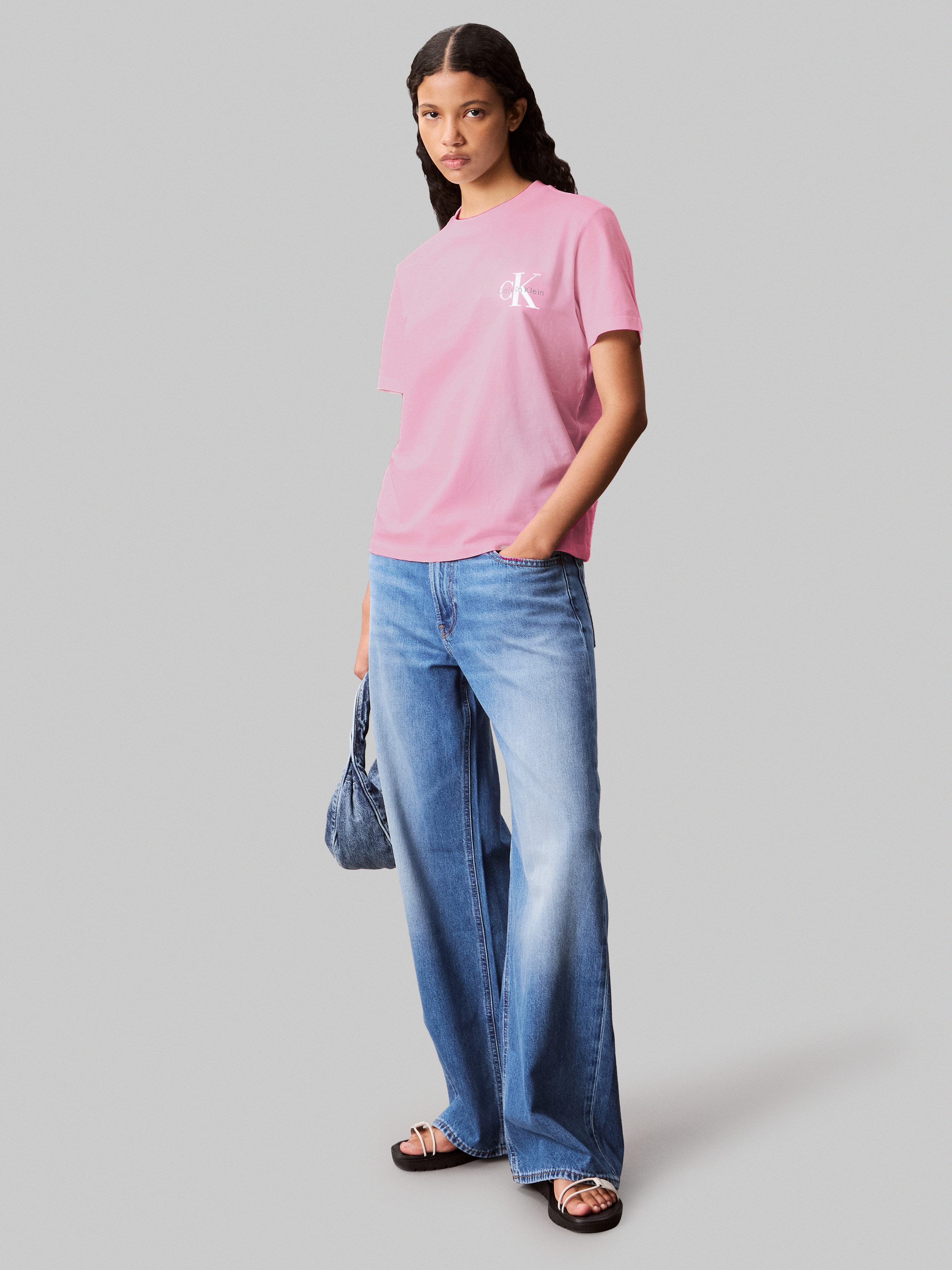 Calvin Klein T-shirt A- Logo CN 2 Pack Tee (Set van 2)