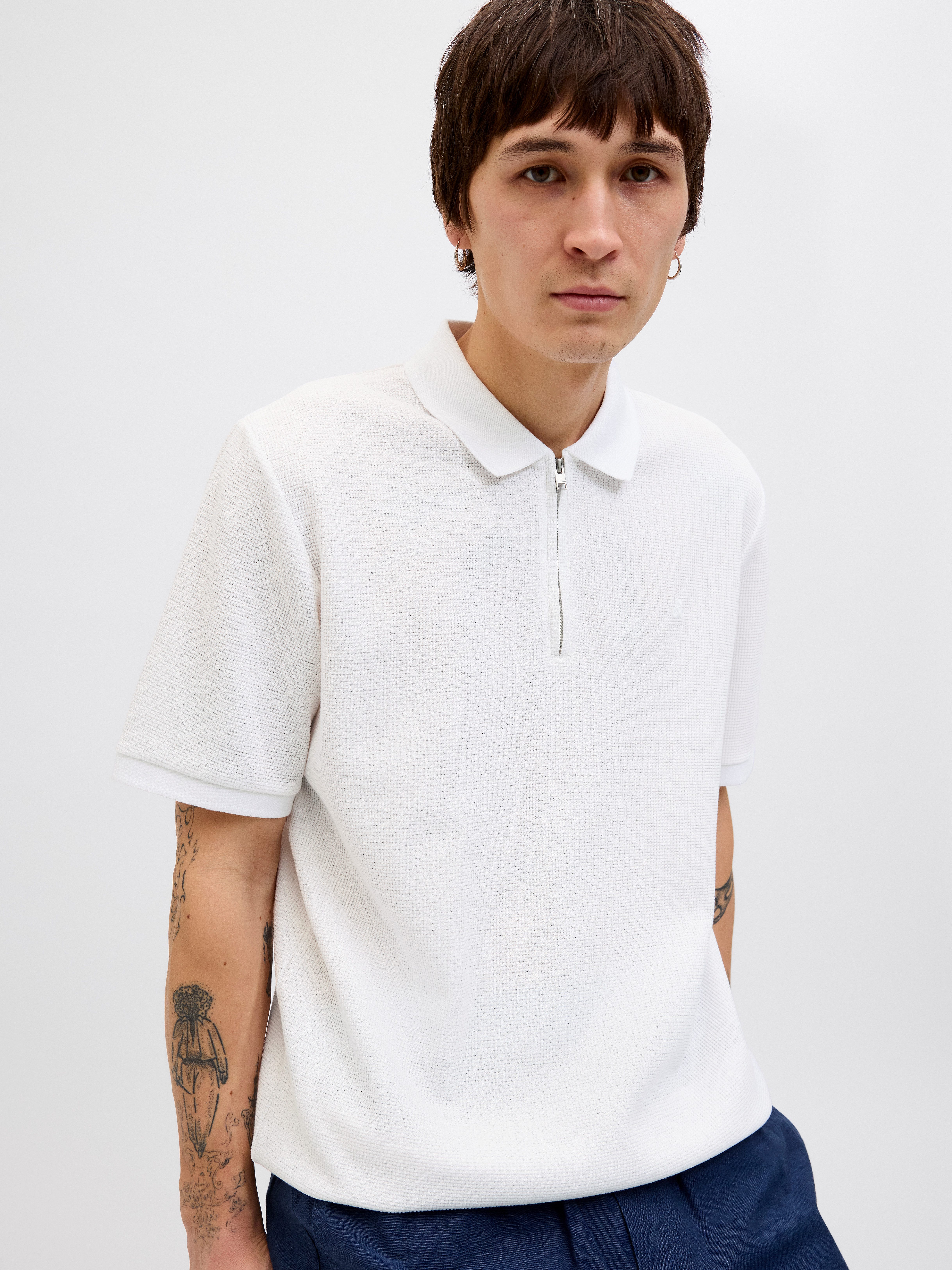 Jack & Jones Poloshirt JJEAUSTIN ZIP POLO SS NOOS