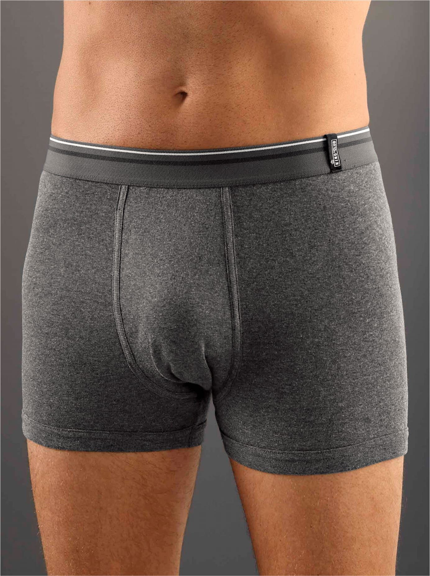 Kings Club Boxershort (2 stuks) heren strakke boxershorts maat 12 grijs