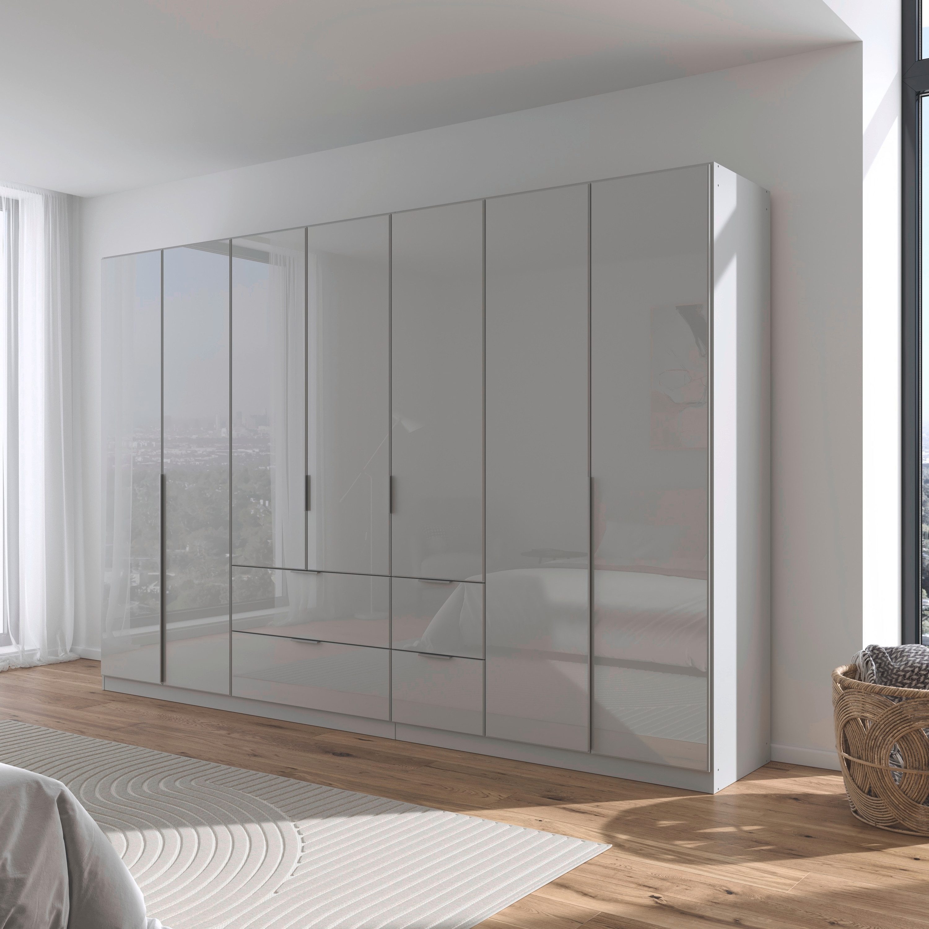 rauch Draaideurkast Kledingkasten kast garderobe AGORDO met glazen front