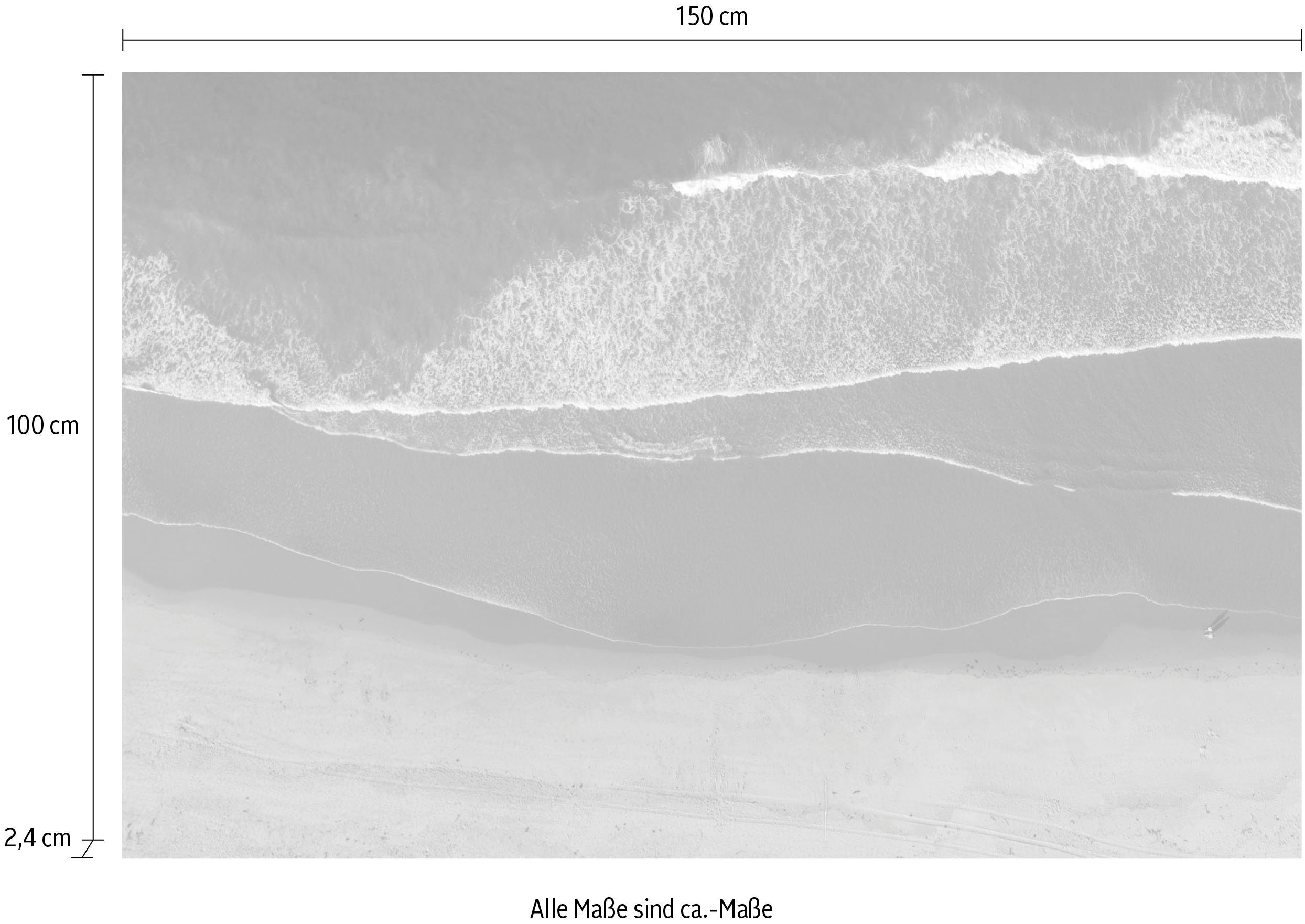 queence Artprint op acrylglas Strand Fine Art-print in galeriekwaliteit