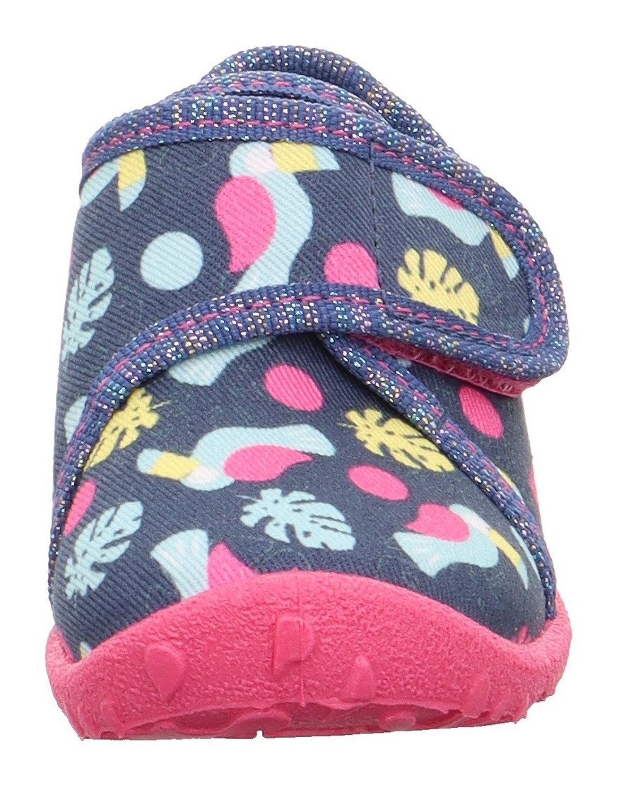 Superfit Pantoffels SPOTTY WMS: middel Kinderschoen met kleurrijk patroon, maat sjabloon om te downloaden