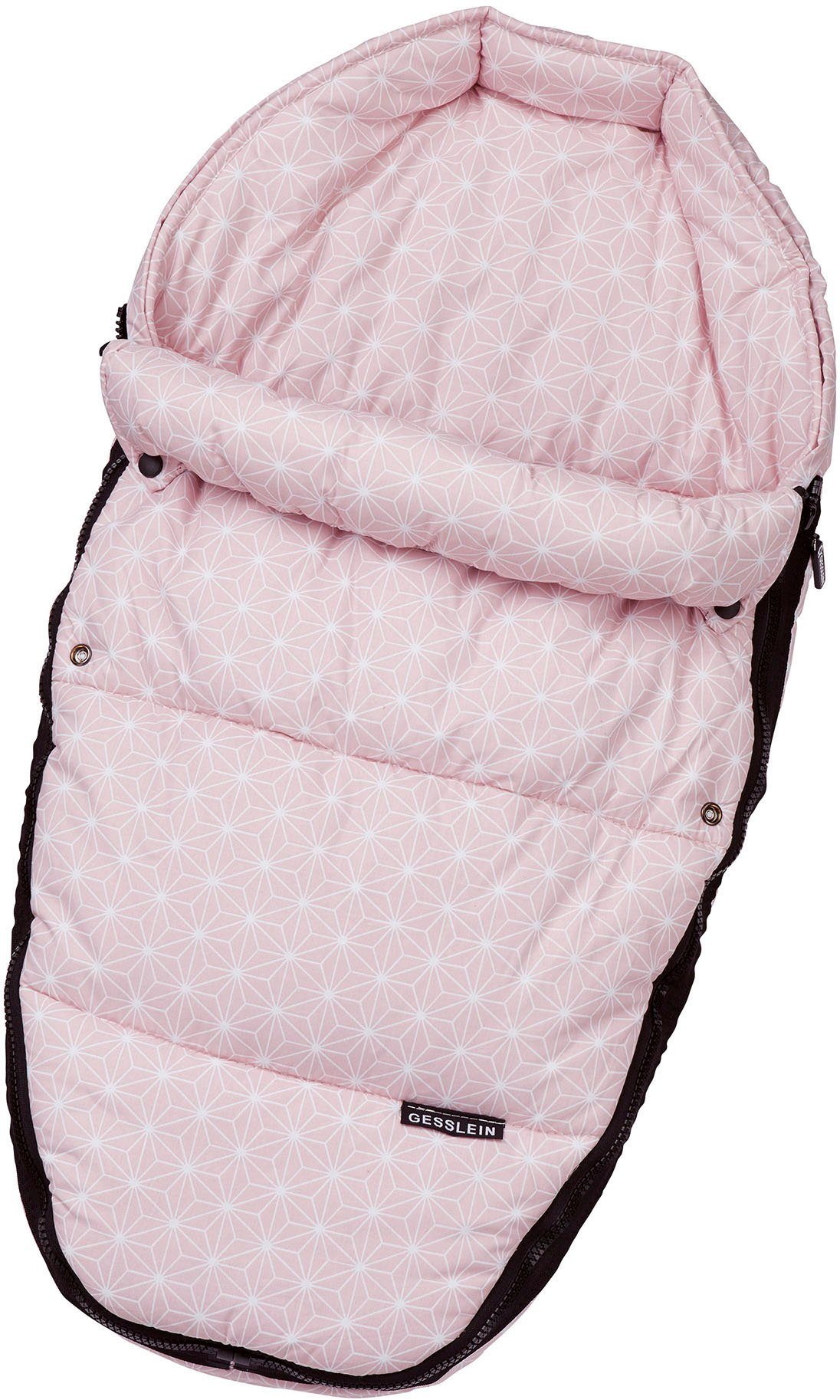 Gesslein Wiegje Baby hoofdbeschermer, roze/pink voor kinderwagenbakken, boodschappentassen of...