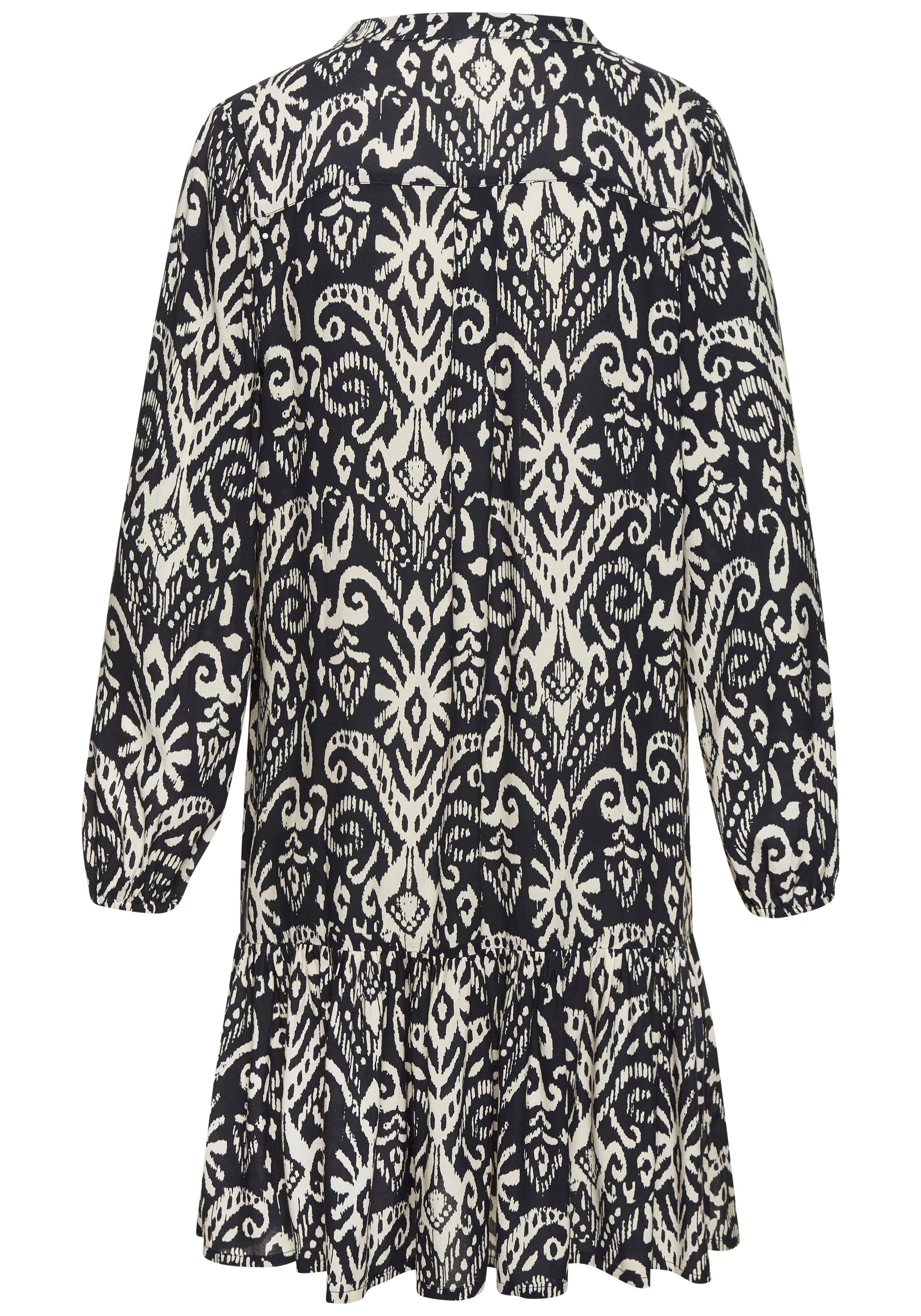 Vivance Lange tuniek met volant aan de zoom, losse blousejurk in boho-stijl, strandjurk