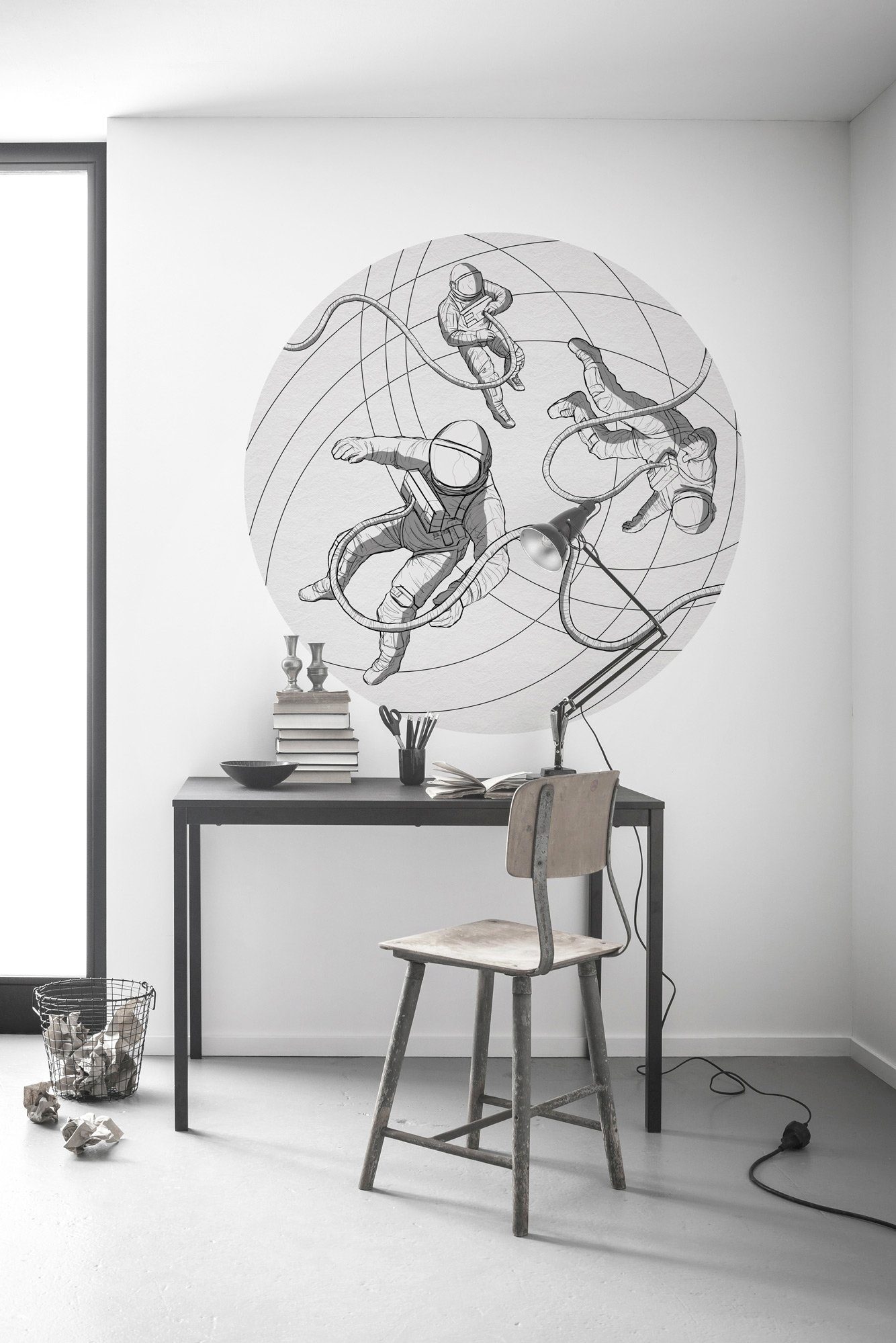 Komar Fotobehang Zelfklevend vlies - Weltraum - Afmeting 125 x 125 cm (1 stuk)