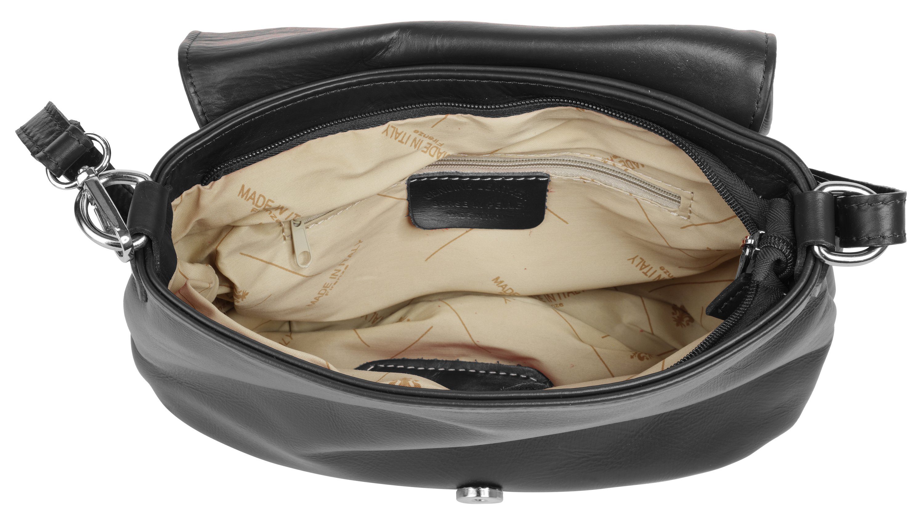 Samantha Look Schoudertas echt leer, made in italy
