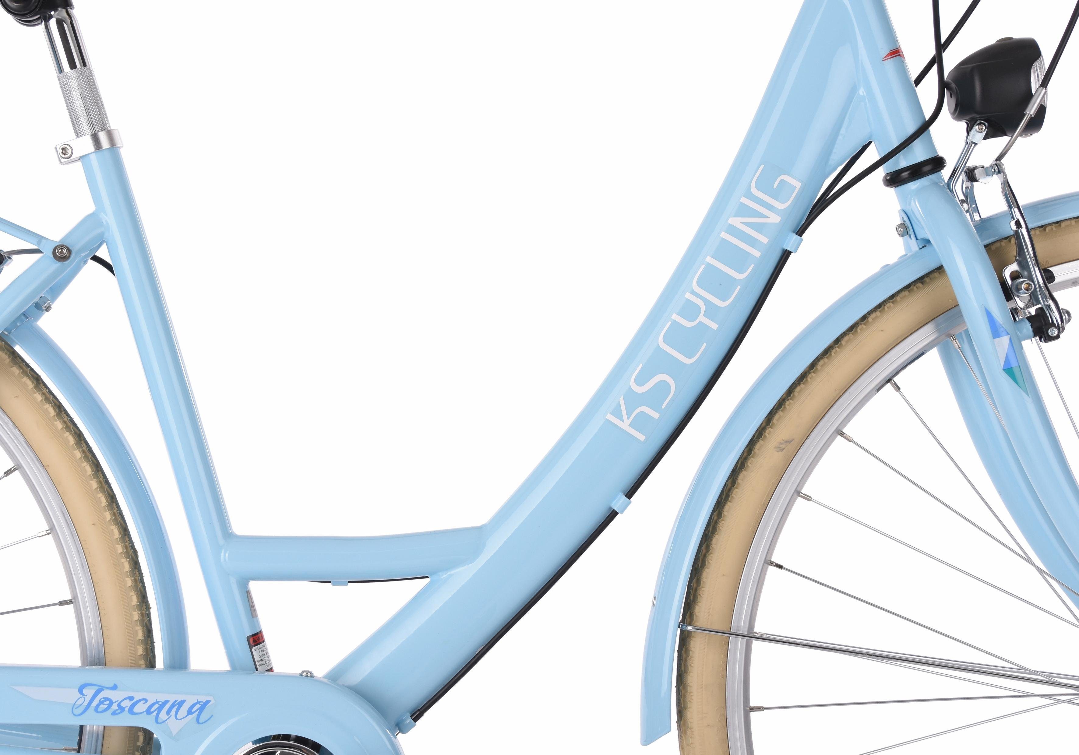 KS Cycling Citybike Toscana voor dames, kettingversnelling