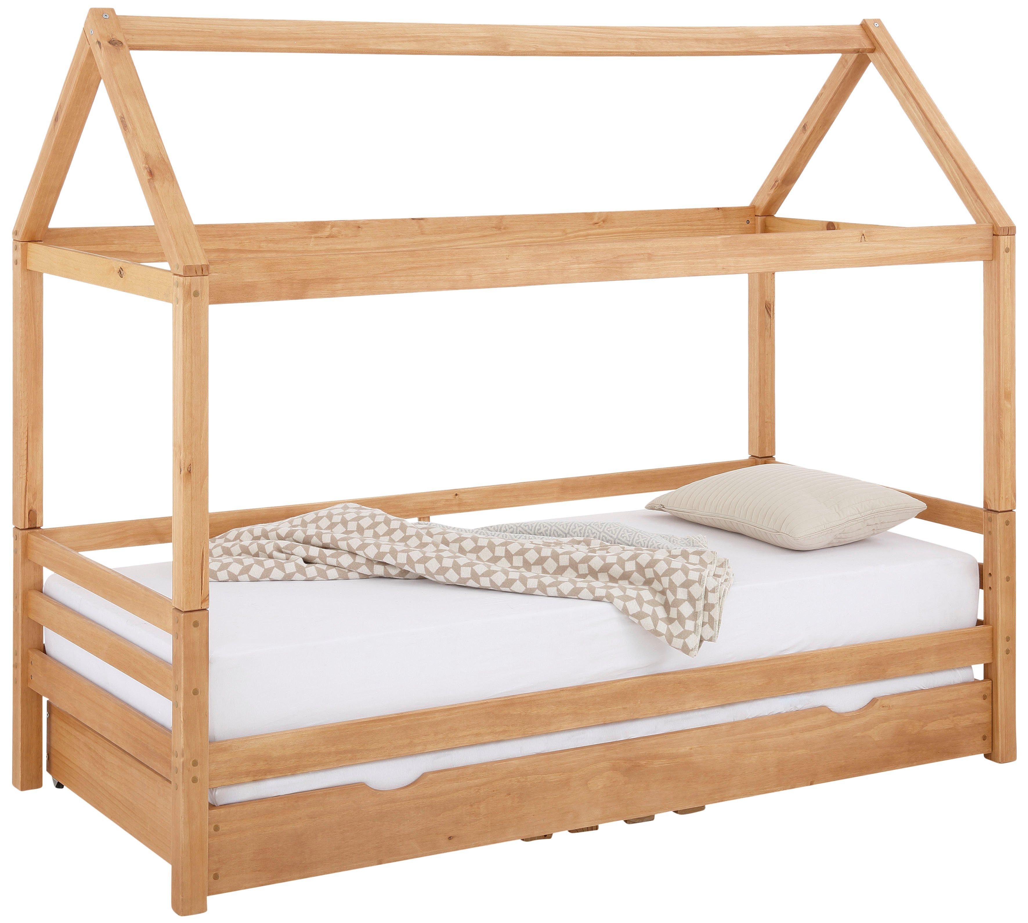Lüttenhütt Kinderledikant Alpi inclusief bedlade en lattenbodem, ligoppervlak 90x200 cm,