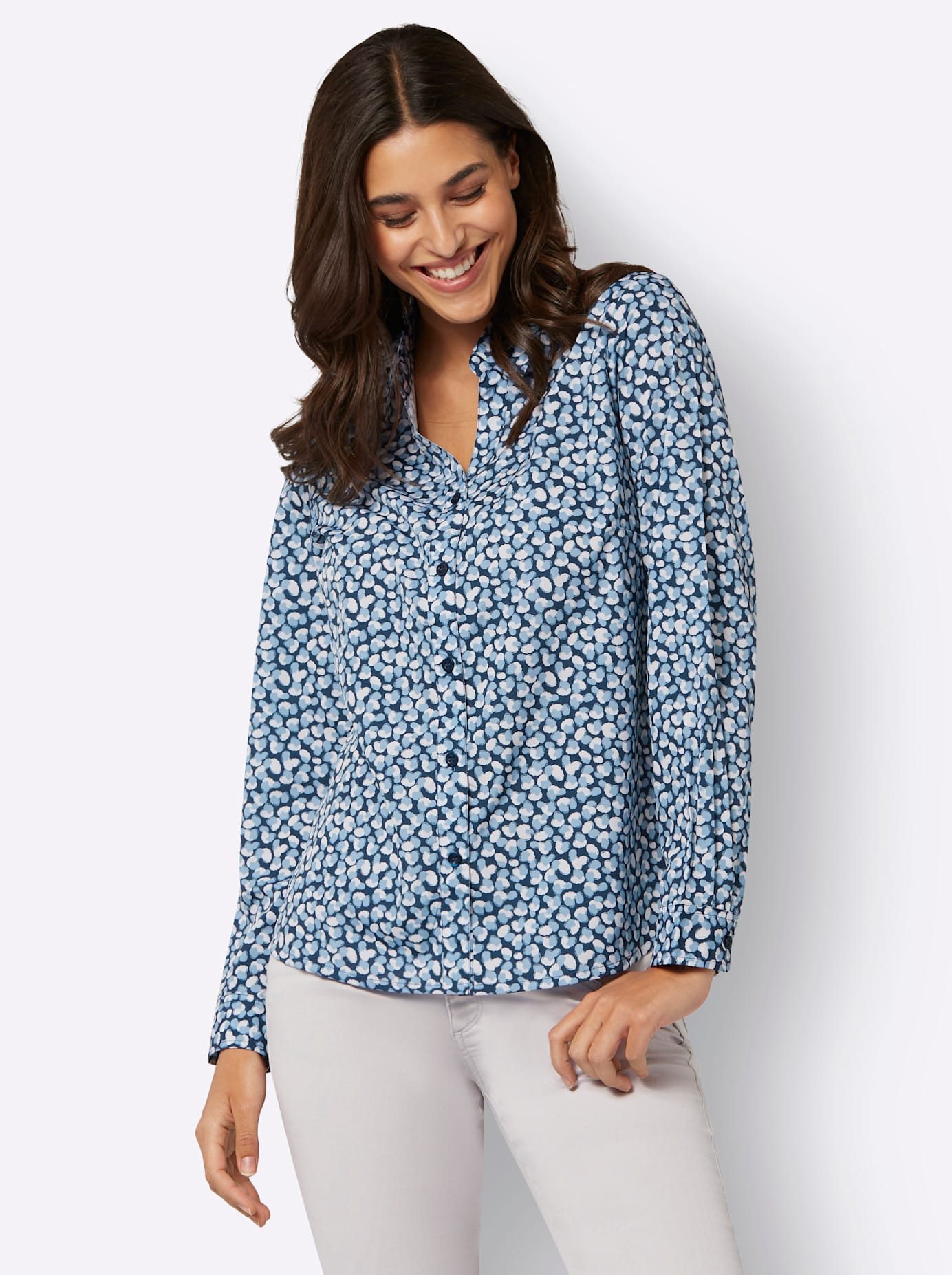 Classic Basics Blouse met lange mouwen