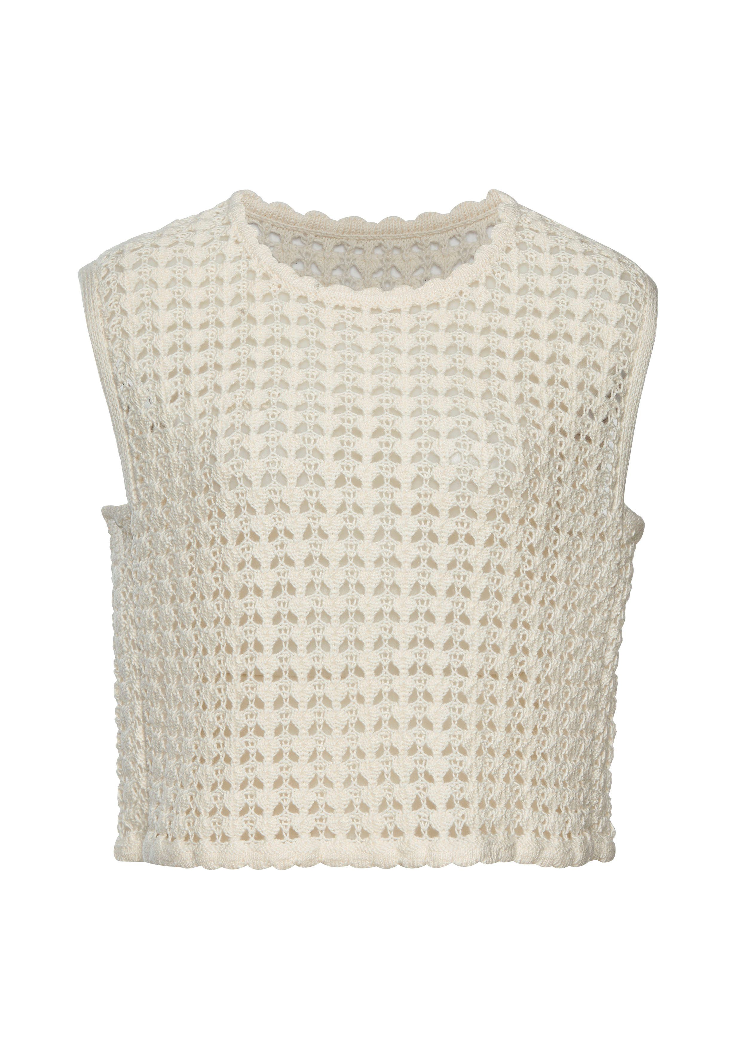 Vivance Slip-over in modieuze boxy-vorm, zomers brei-top van katoenmix