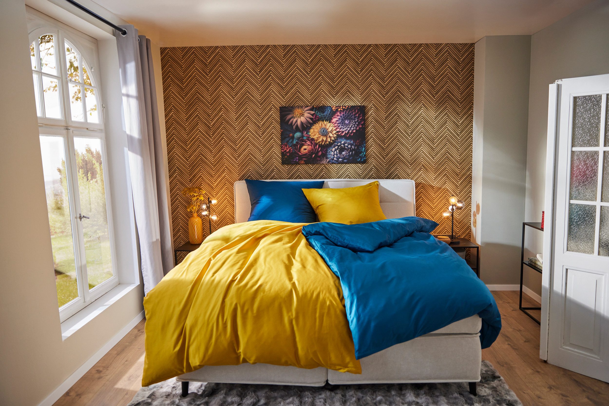 CASATEX Beddengoed Uni Effen ontwerp, rits, mooie kleuren
