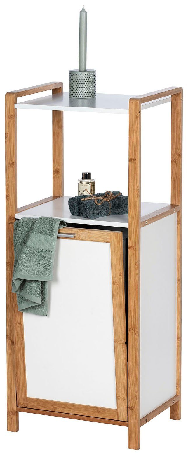 WENKO Stellingkast Finja 2 legplanken & geïntegreerde wasmand