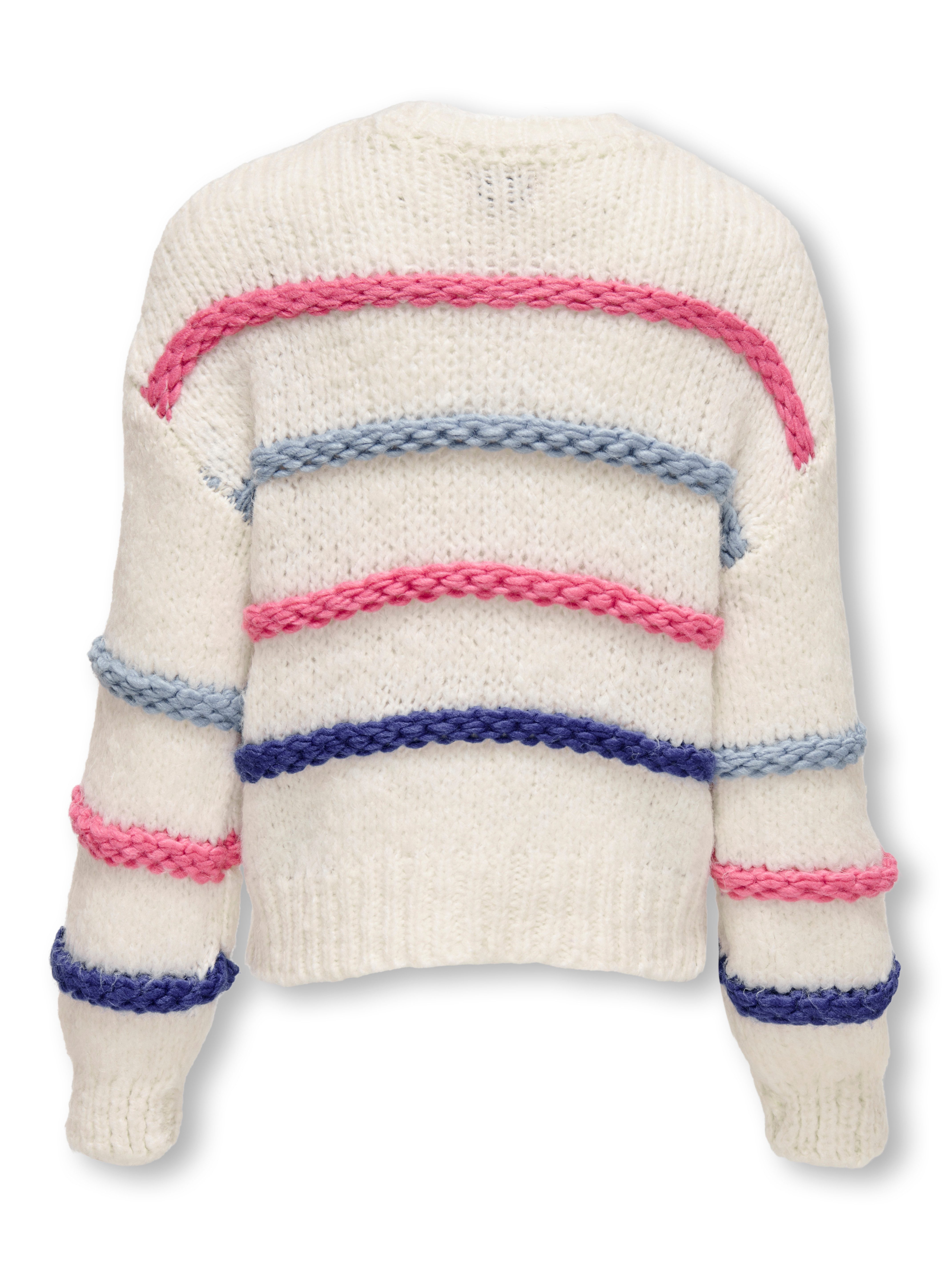KIDS ONLY Trui met ronde hals KOGMY L S STRIPE O- NECK KNT