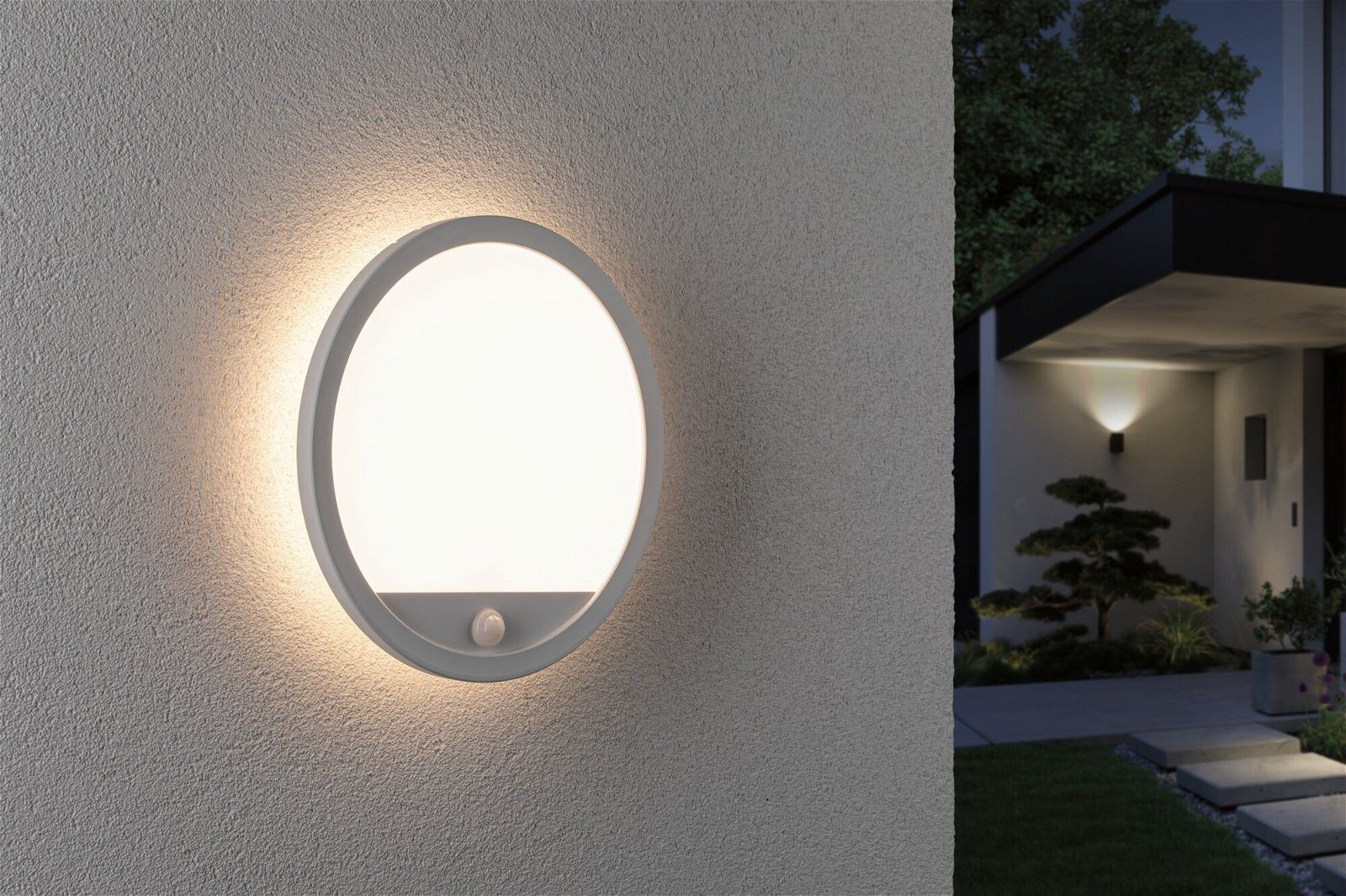 Paulmann Led-wandlamp voor buiten Buitenpaneel Lamina rond 280mm 3000K 14,5W 1200lm 230V kunststof (1 stuk)