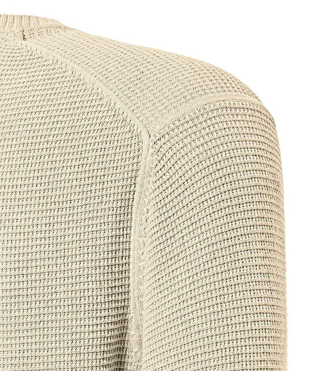 Pierre Cardin Trui met ronde hals met structuur