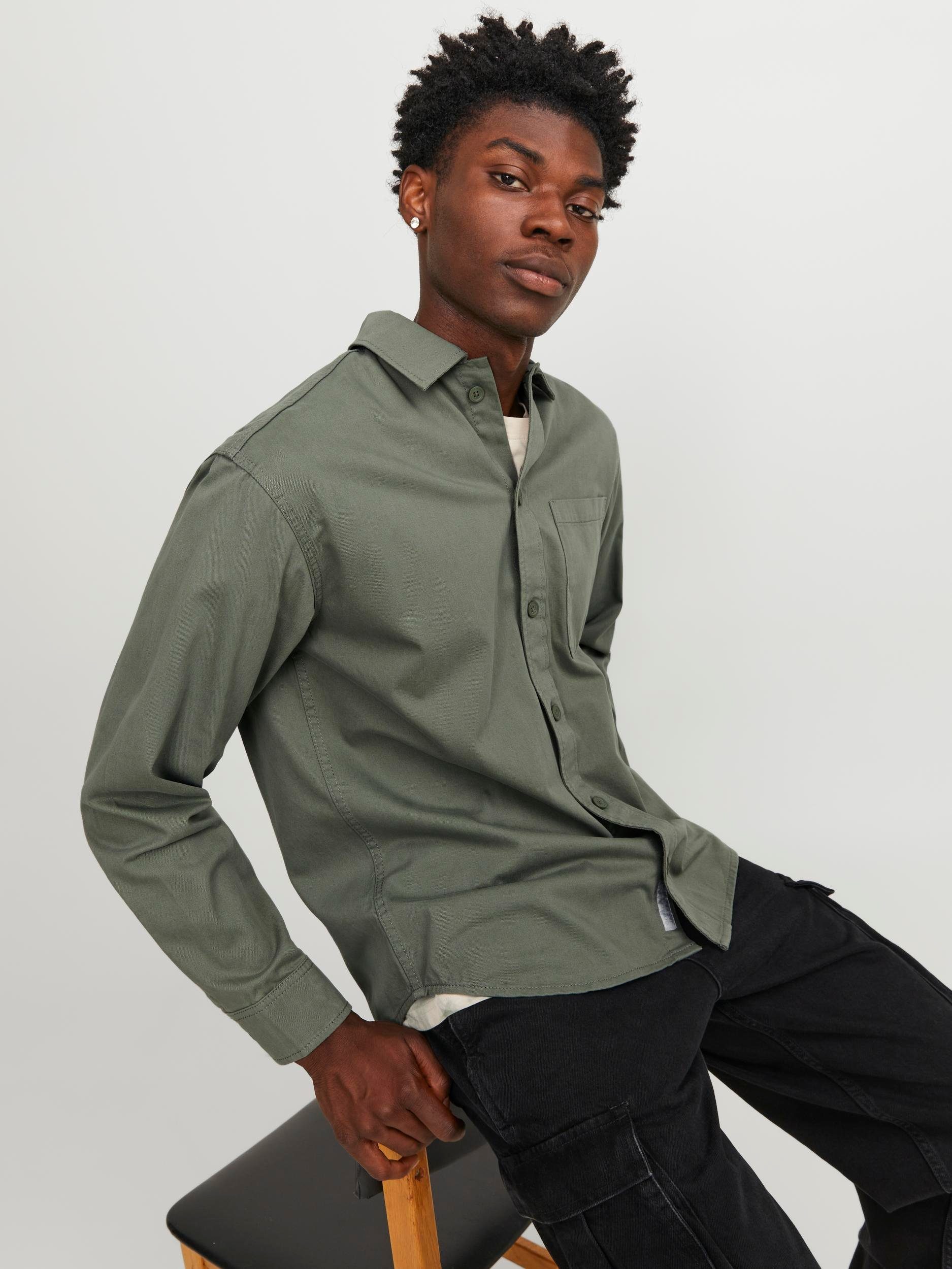 Jack & Jones Overhemd met lange mouwen JCOCOLLECTIVE ZAC OVERSHIRT LS SN