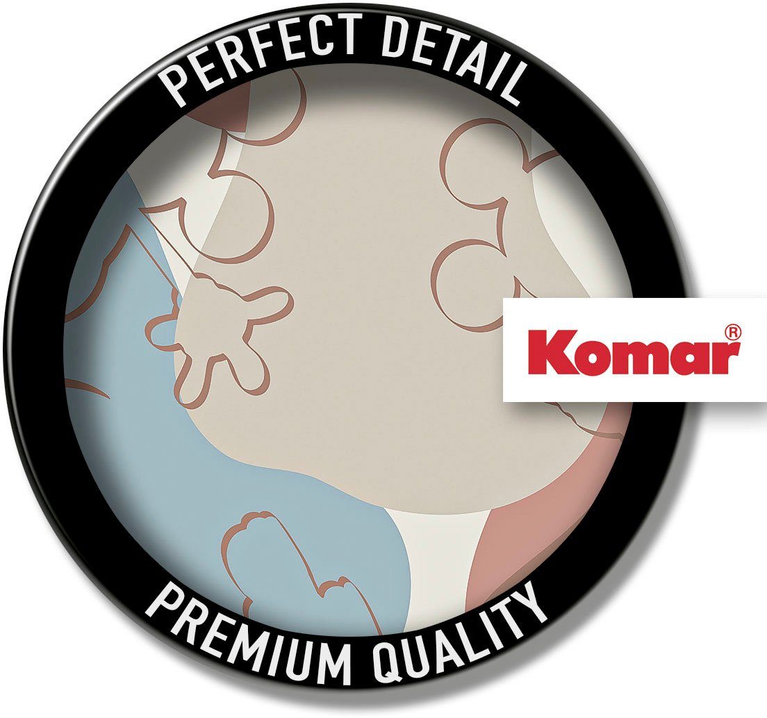 Komar Wandfolie Zelfklevend vlies - Mickey Terra Bubbles - afm. 125 x 125 cm (1 stuk)