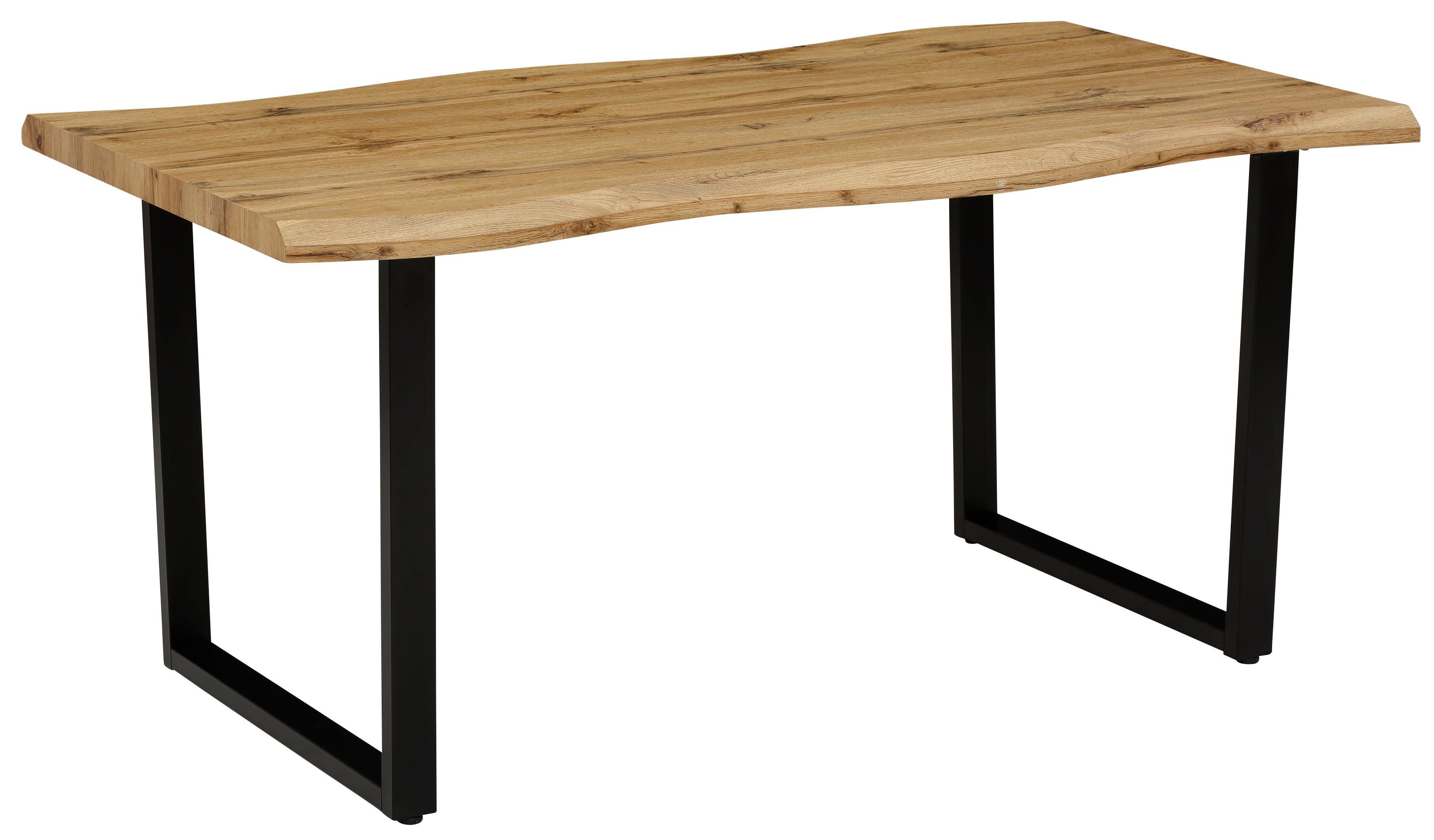 HELA Eettafel GISELLE boomkanttafel, keukentafel, TOPSELLER! OTTOs Choice Sledeframe metaal, industrieel design, 140 - 200 cm breedte, 2 kleuren