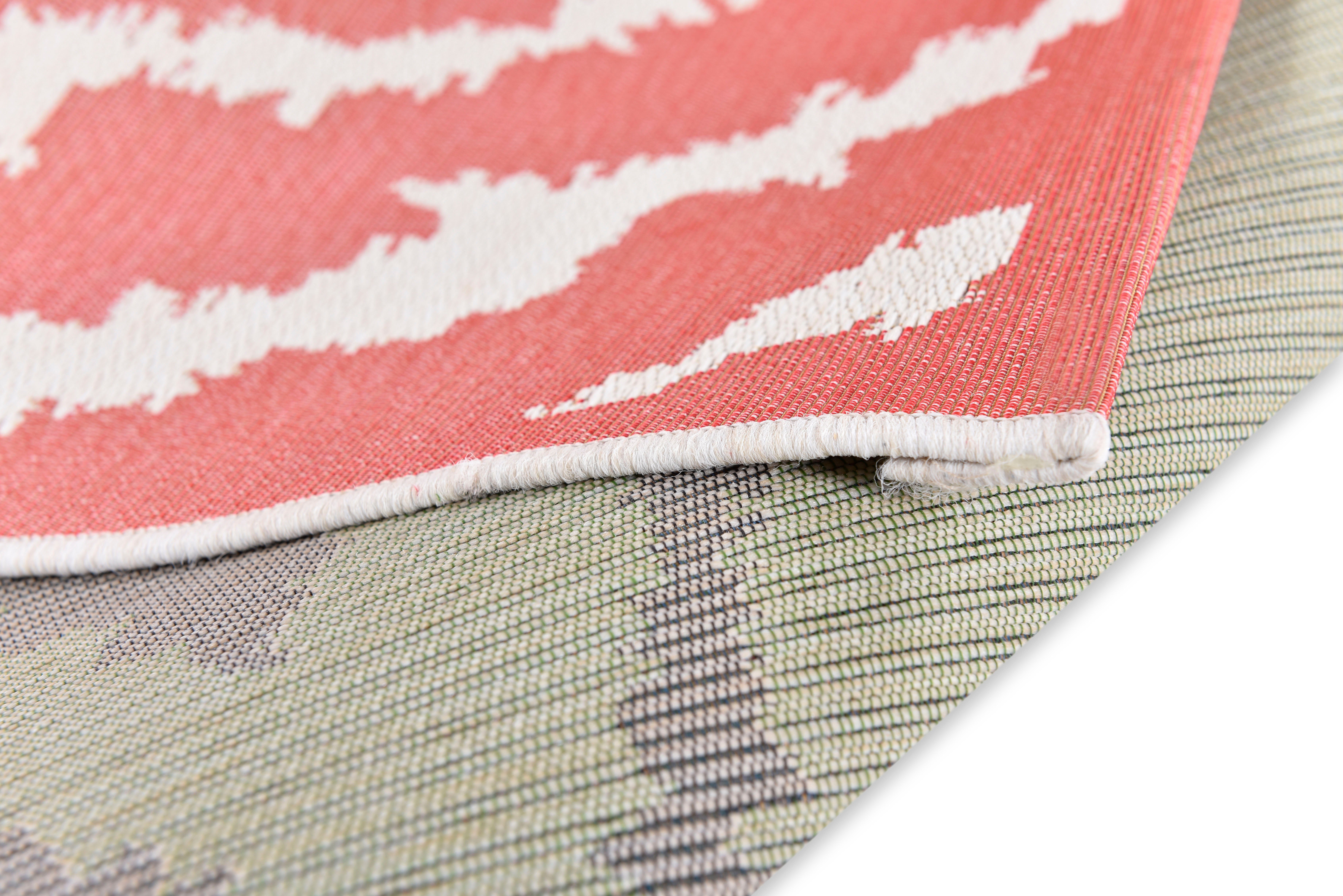TOM TAILOR HOME Vloerkleed Garden Pattern Platweefsel, modern geruit design, geschikt voor binnen en buiten