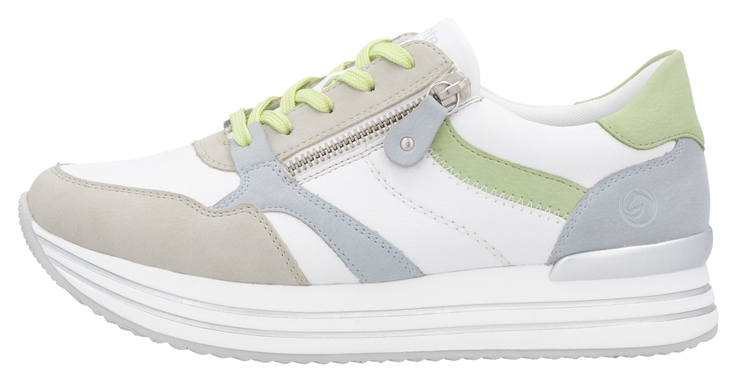 Remonte Plateausneakers vrijetijdsschoen, lage schoen, veterschoen met losse zachte inlegzool