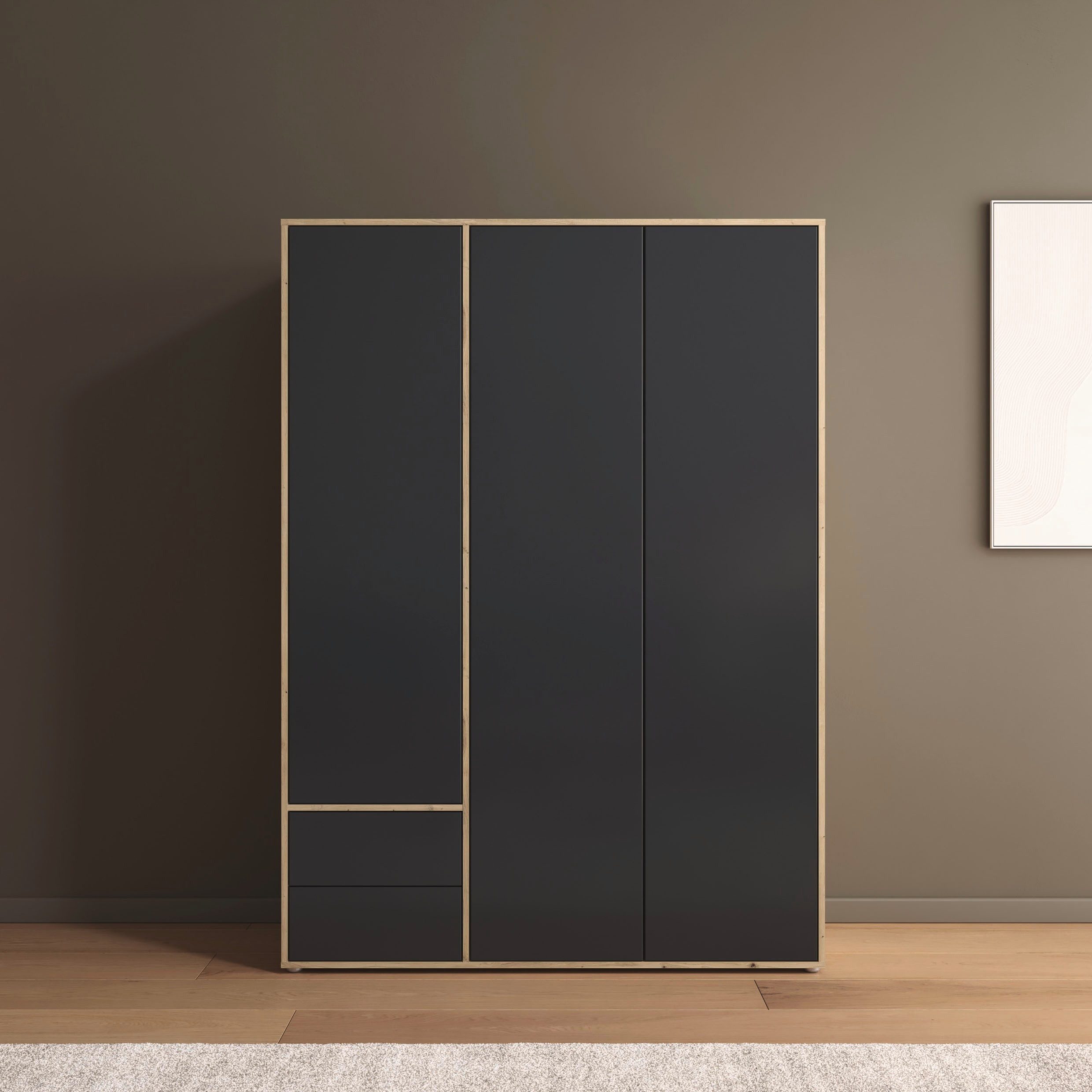 rauch Draaideurkast Kledingkast Kast Garderobe Wasmand NABILA veel Opbergruimte met 2 lades en push-to-open functie topseller made in germany