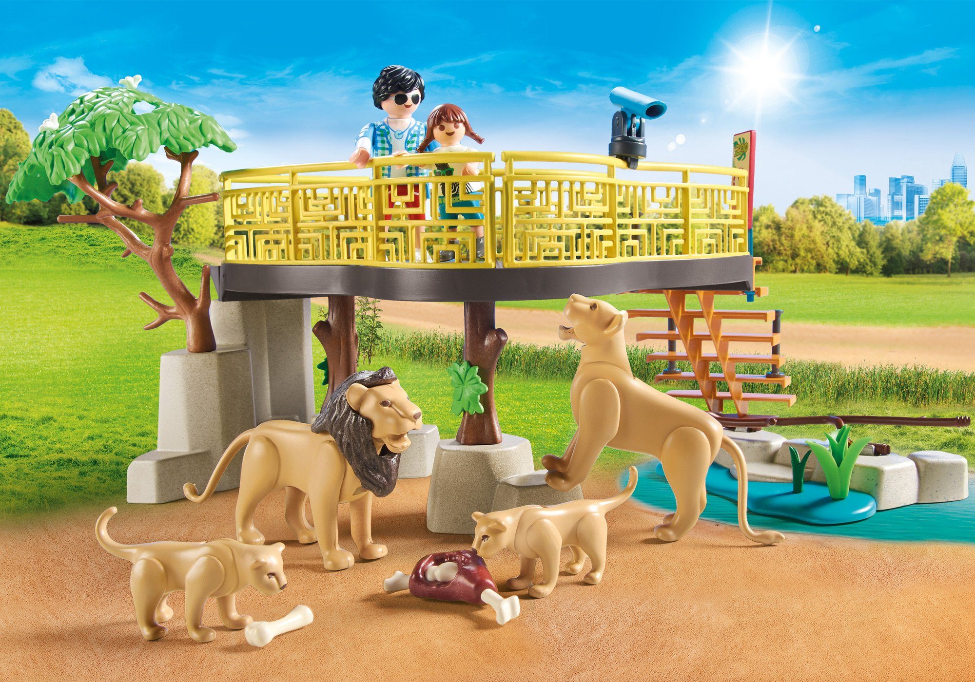 Playmobil® Constructie-speelset Leeuwen in de ren (71192), Family fun (58-delig)