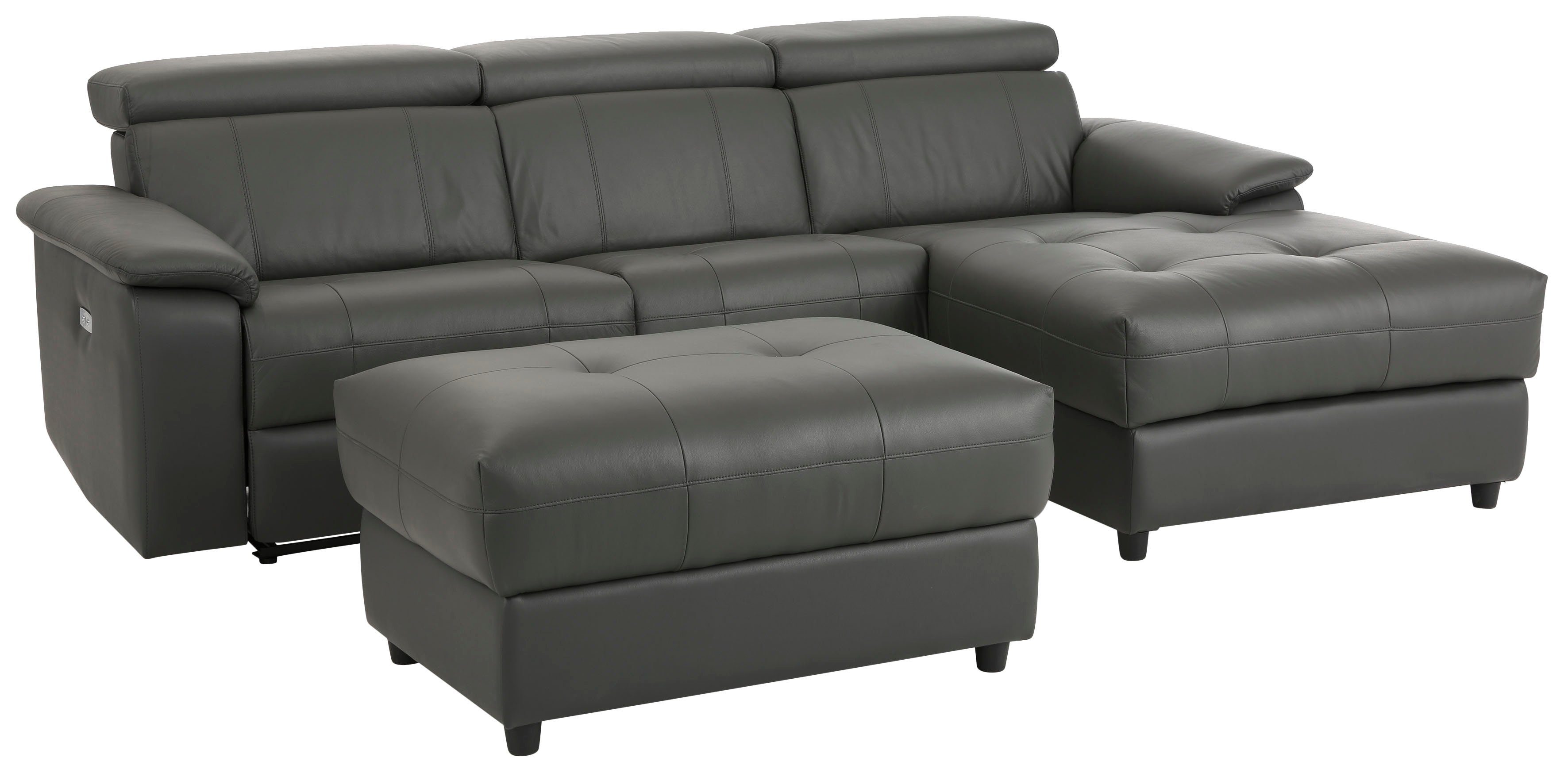 Home affaire Hoekbank Binado, L-vorm, met handmatige of elektrische relaxfunctie met usb-aansluiting