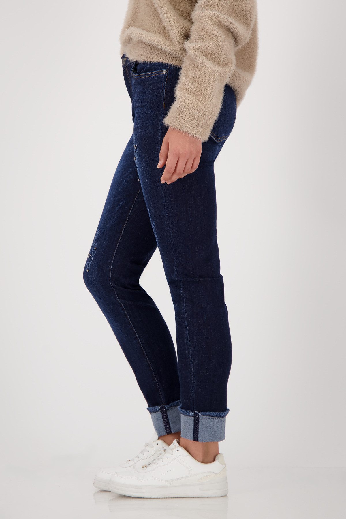 Monari Skinny fit jeans Broek Jeans parelsieraden