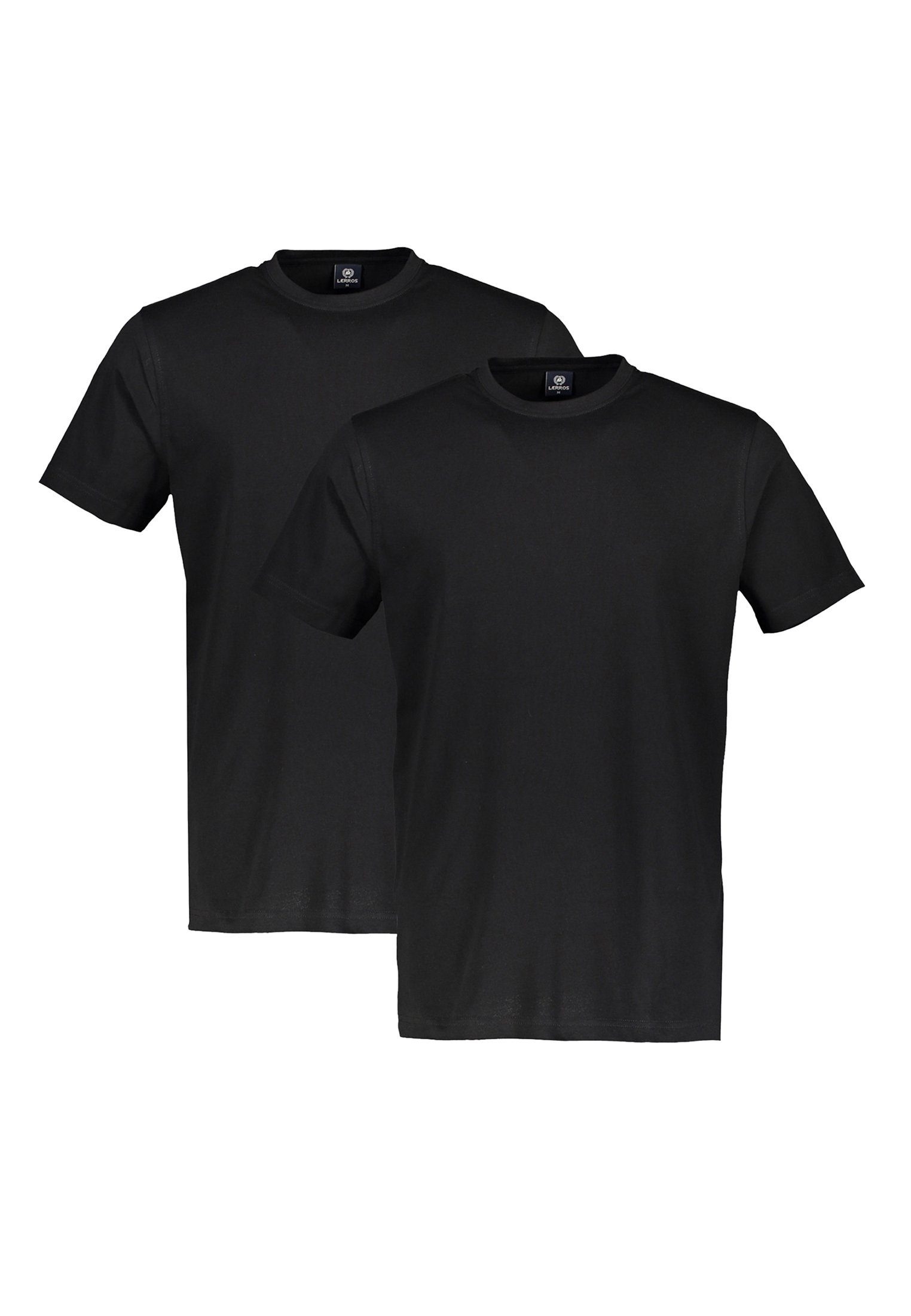 Lerros T-shirt LERROS ronde hals dubbelpack T-shirt in premium katoenkwaliteit