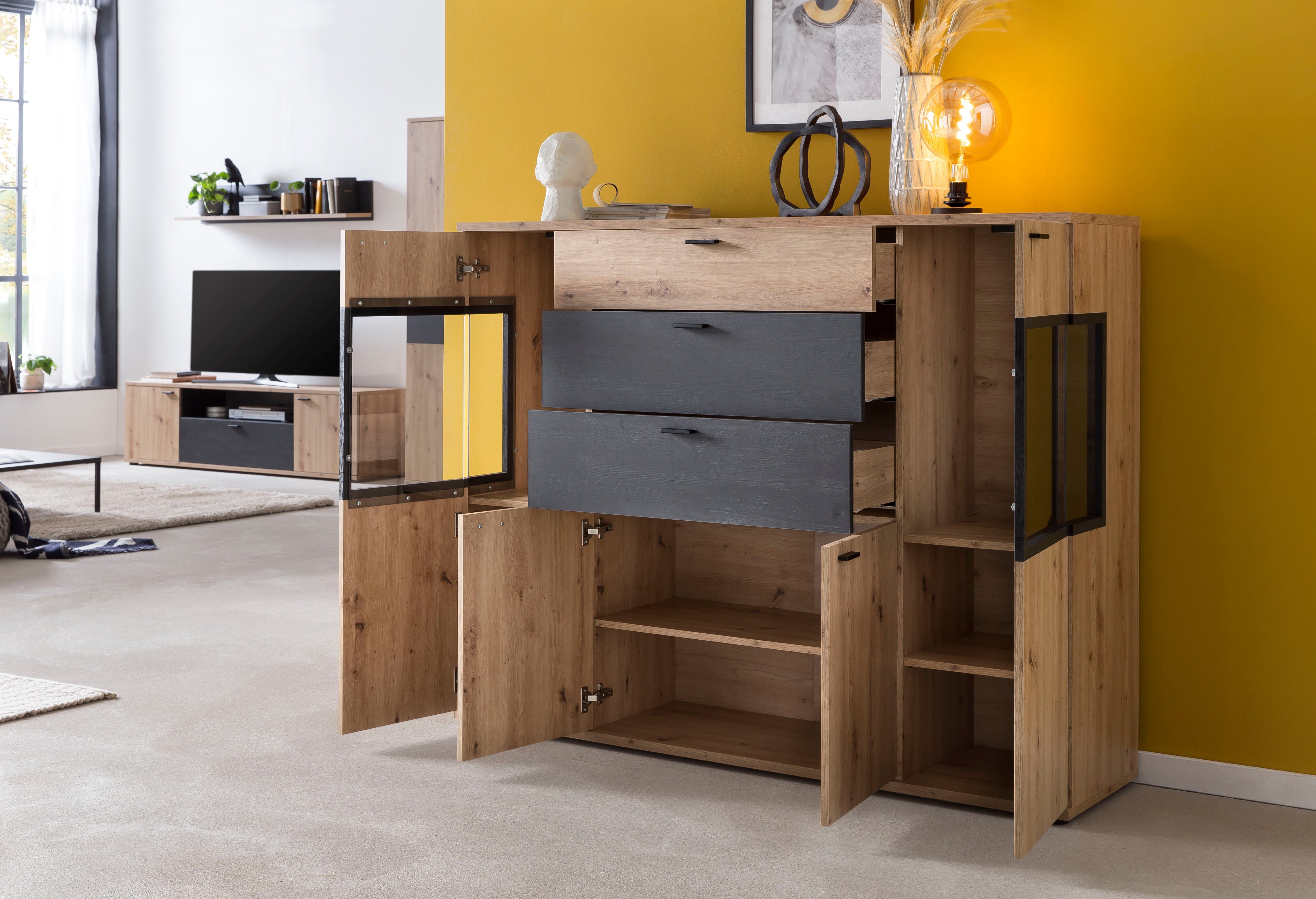 HELA Highboard Atlanta Hoogte 125 cm