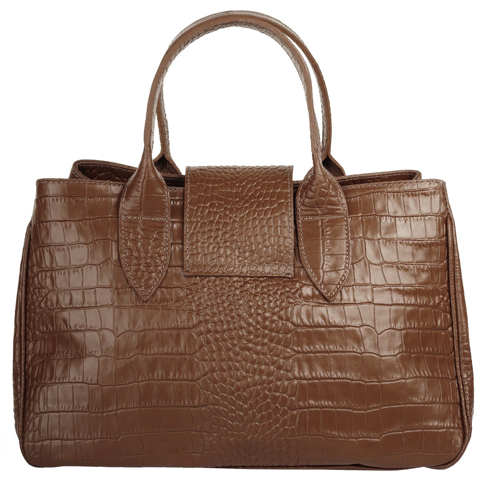 Cluty Tas echt leer, made in italy (1-delig)