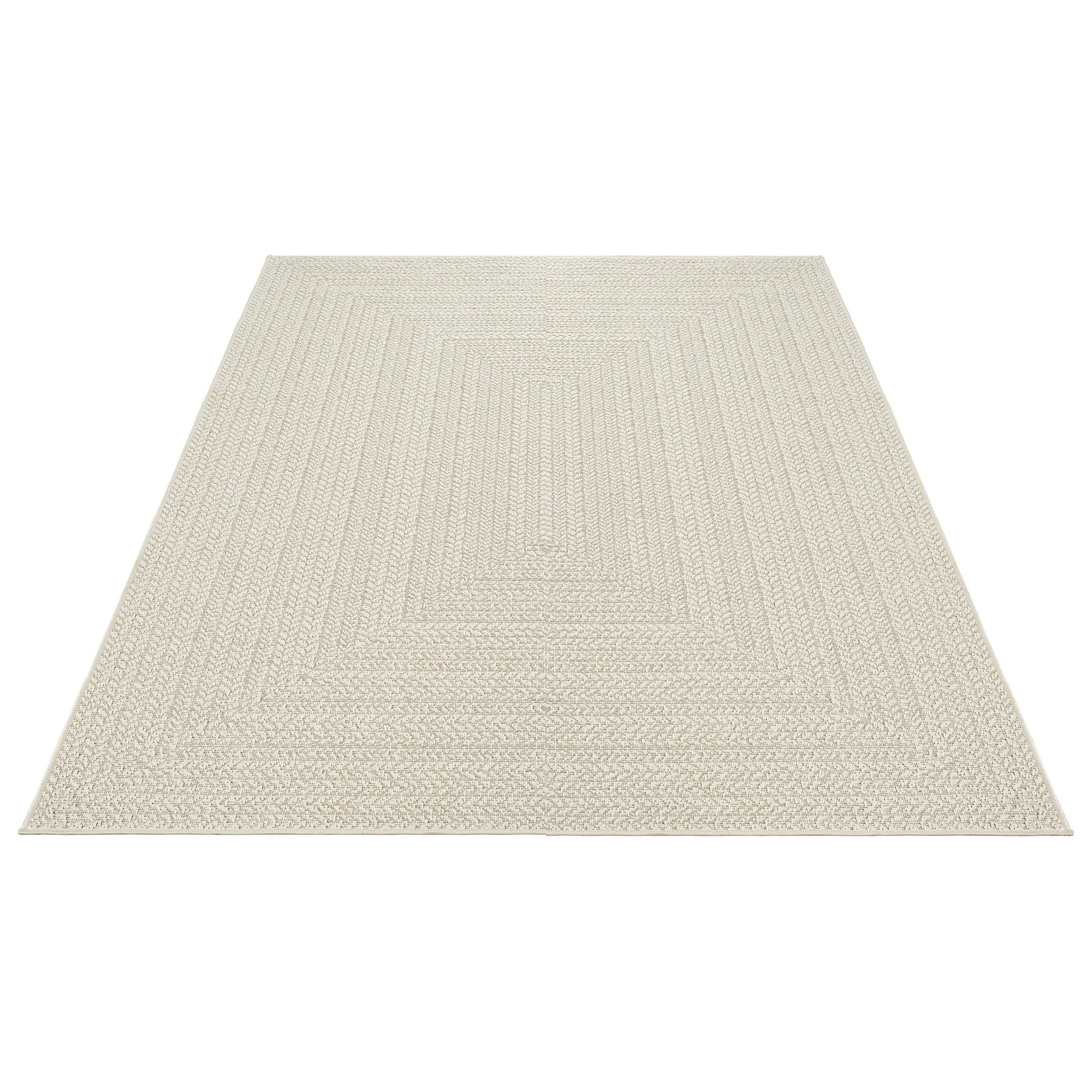 The carpet Vloerkleed Kansas moderne robuuste in- en outdoor tapijt jute look