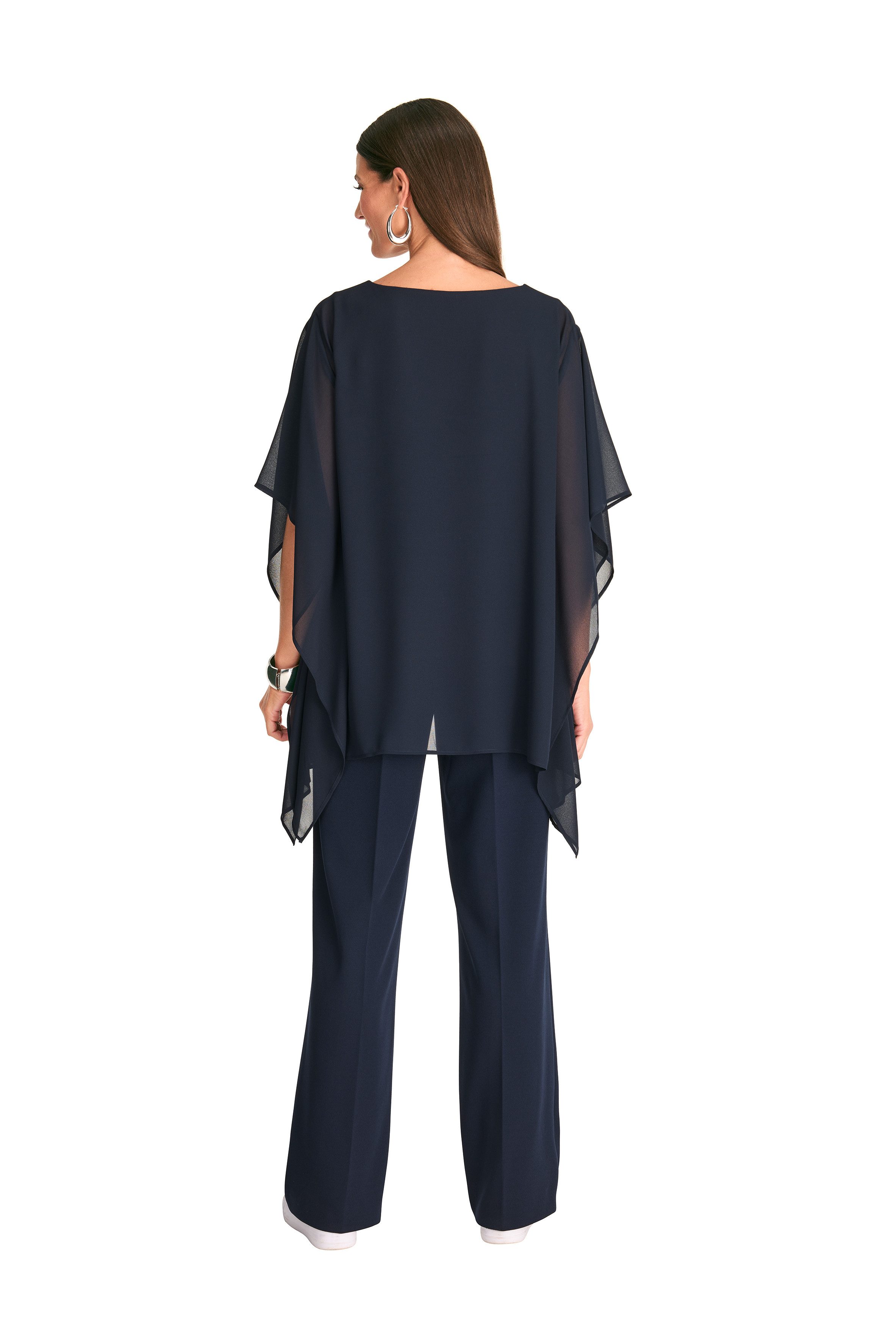 HERMANN LANGE Collection Poncho met wijde mouwen
