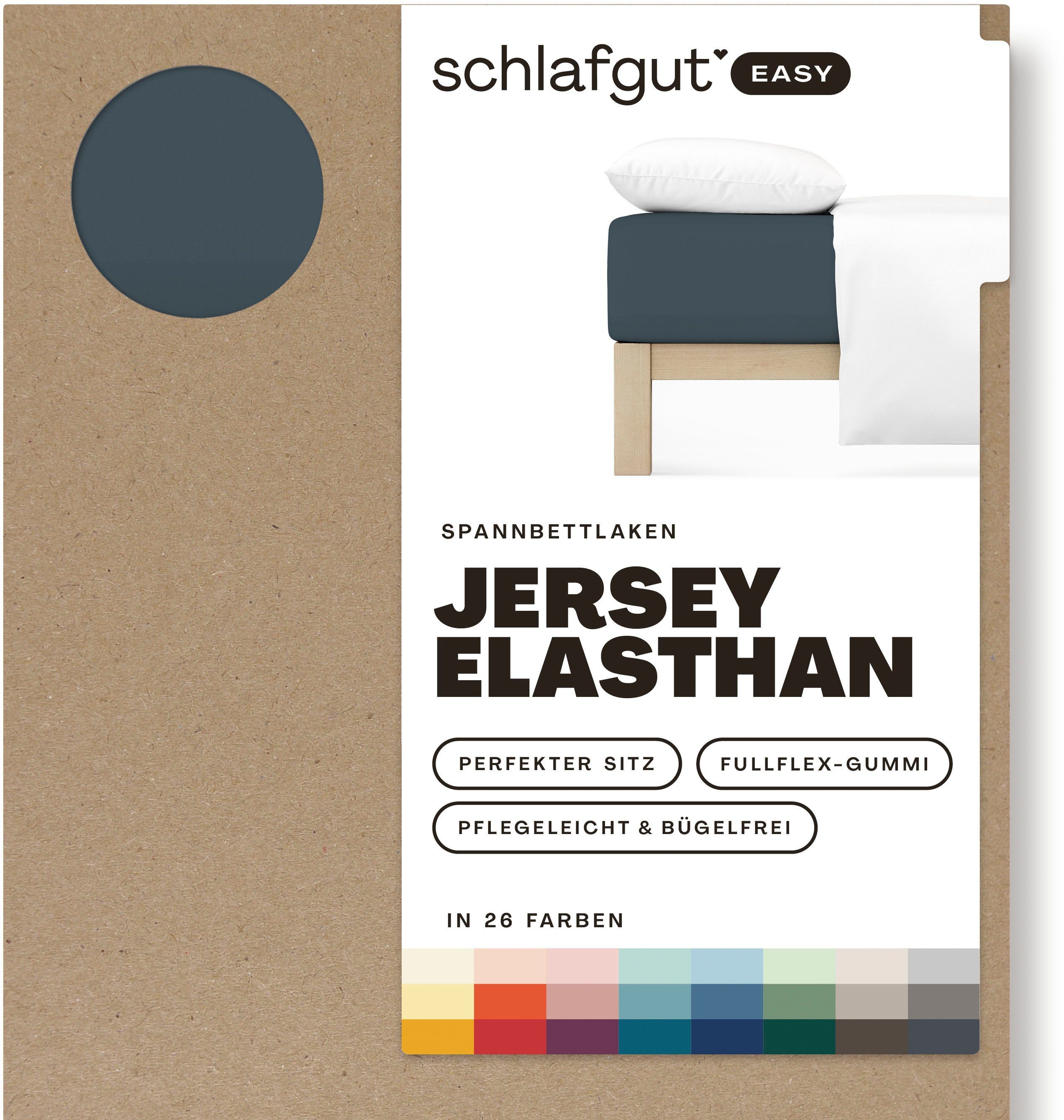 Schlafgut Hoeslaken EASY jersey elastaan MADE IN GREEN by OEKO-TEX® (1 stuk)
