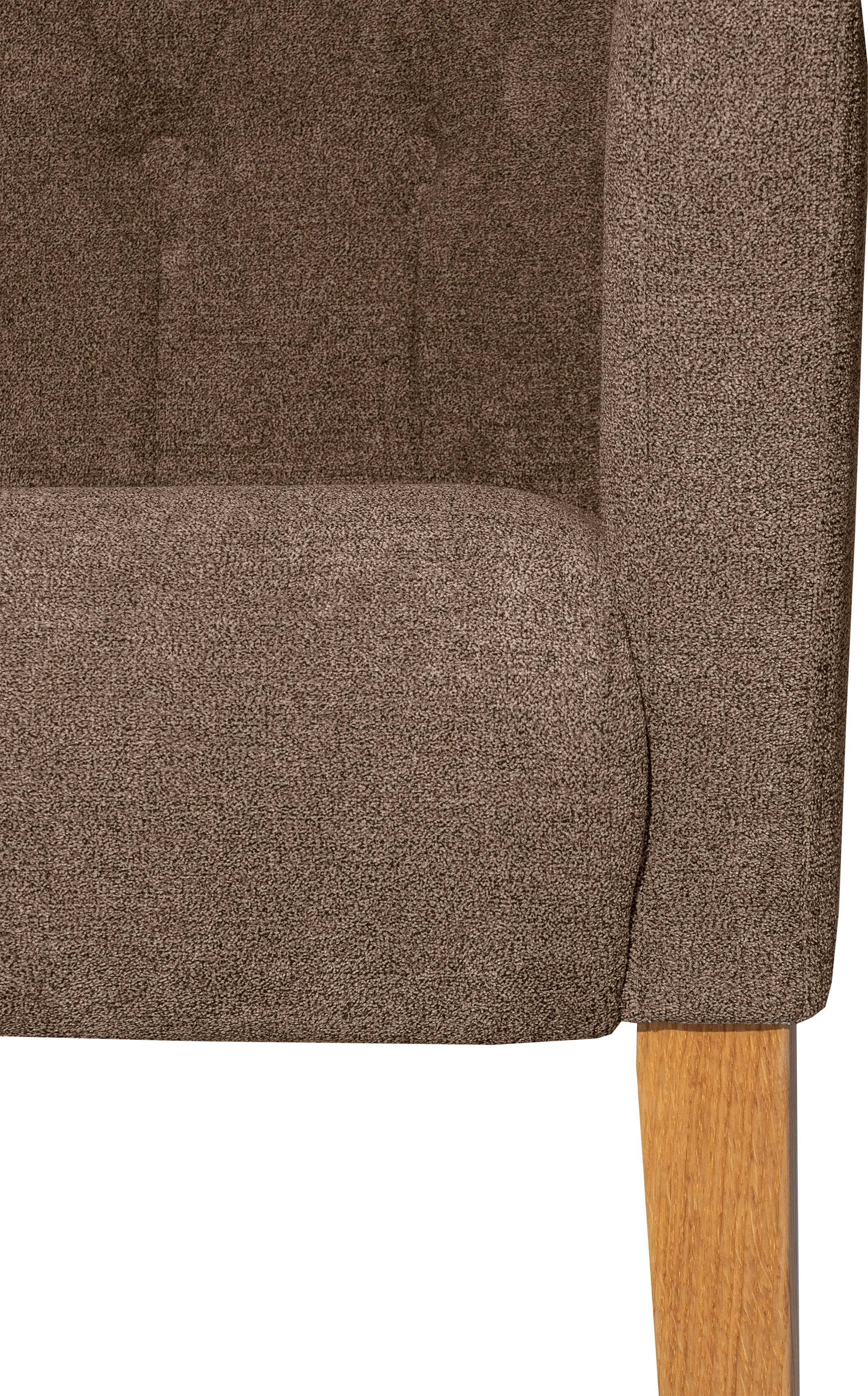 Home affaire Eetkamerstoel King Fauteuil met knoopdetails, gestoffeerde stoel (1 stuk)