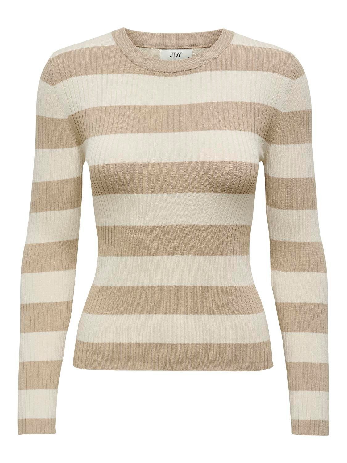 JDY Trui met ronde hals JDYPLUM L/S O-NECK PULLOVER KNT NOOS