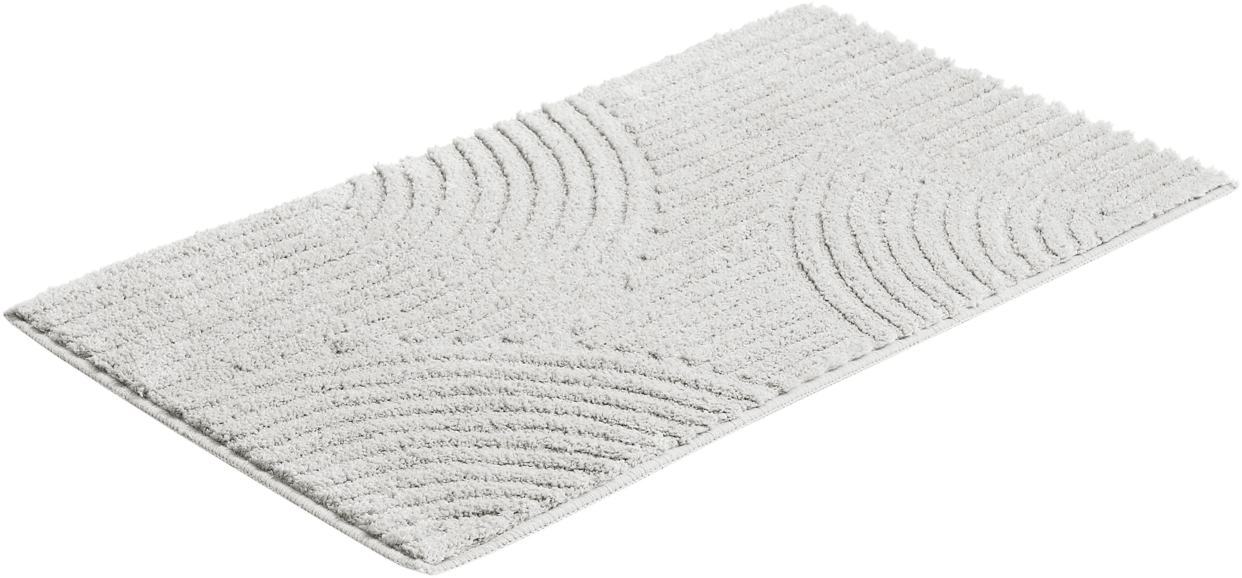 my home Badmat Ognon, Scandi, Boho, modern patroon Badkleed, uni-kleuren, hoog-laag effect (1 stuk)