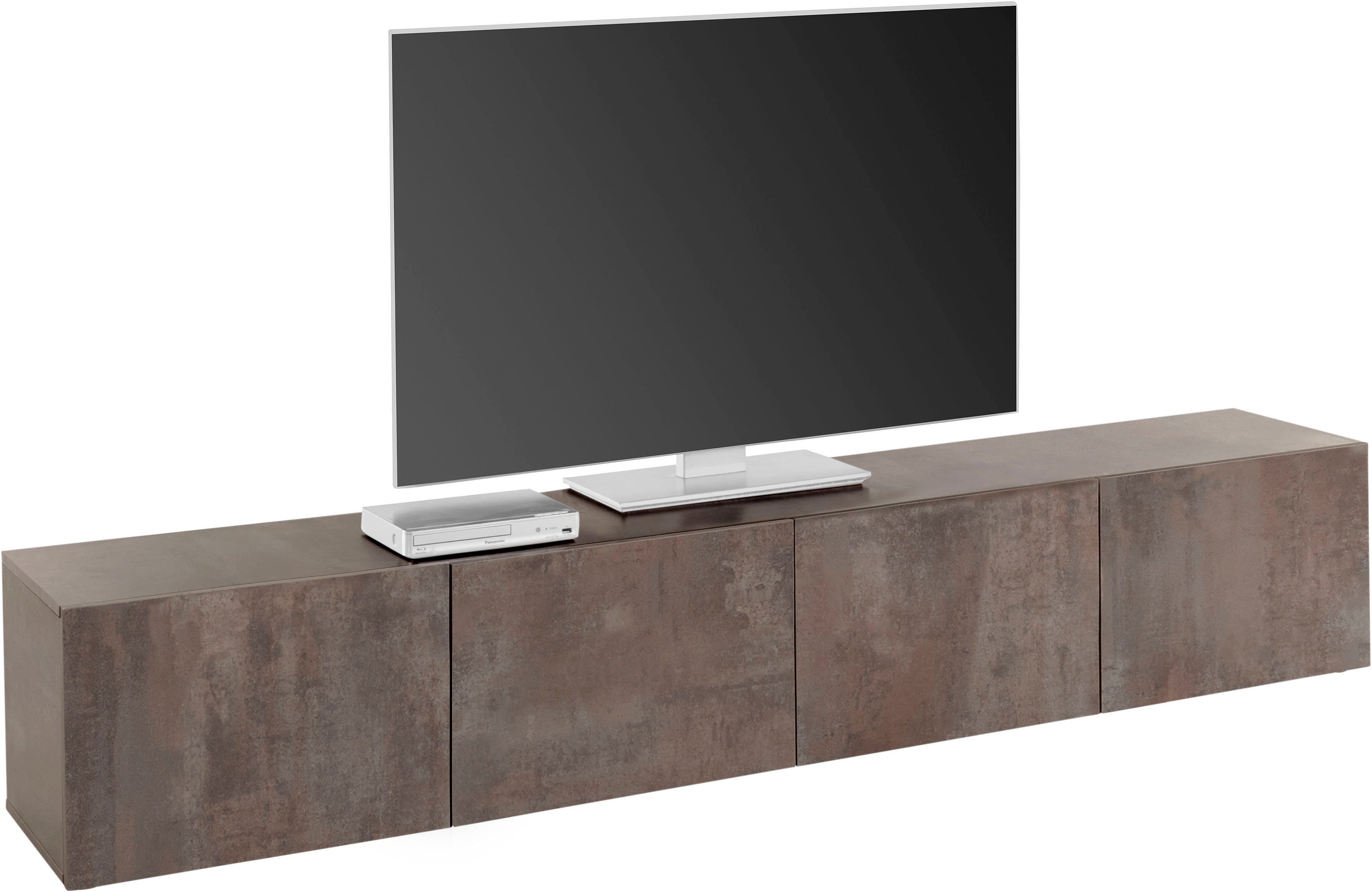 borchardt Möbel Tv-meubel Sophia Breedte 200 cm met 4 deuren, staand en hangend