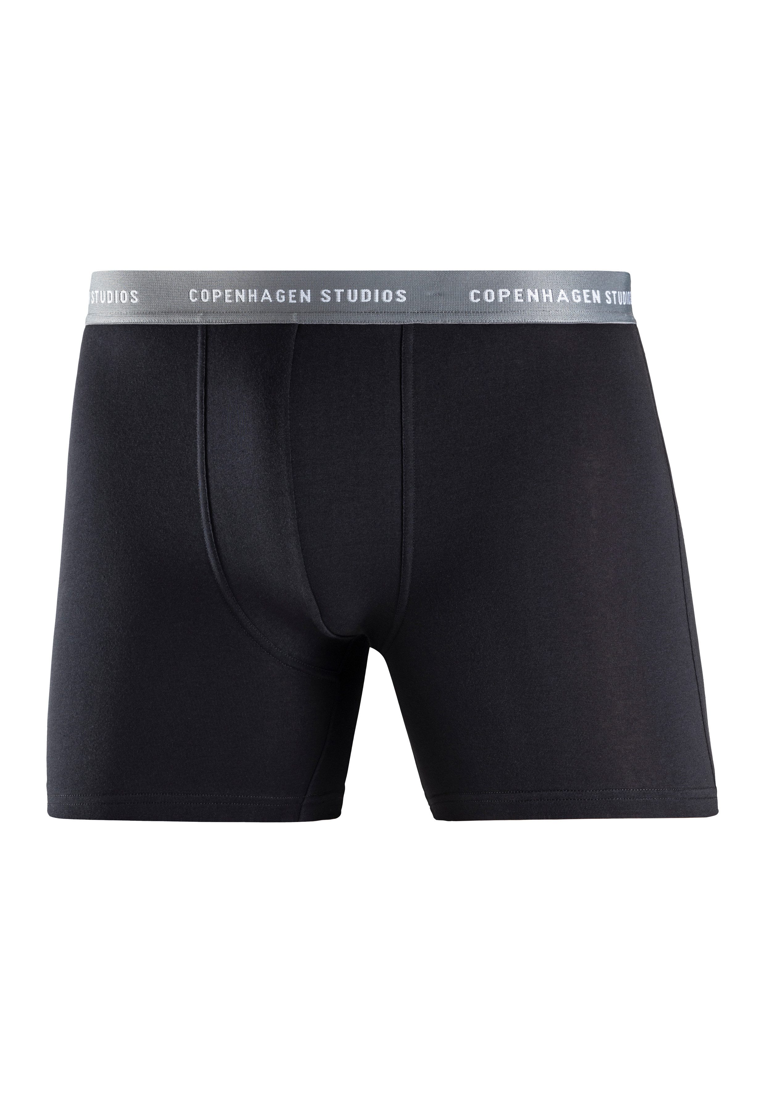 Copenhagen Studios Lange boxershort Boxershorts voor heren met langere pijpen en logo-tailleband (3 stuks)