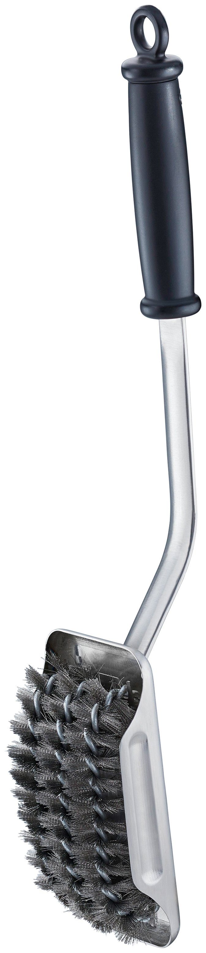 ROESLE Schoonmaakborstel SlideX, 25390 met lange steel en kunststof handvat, verwisselbare borstels, roestvrij staal