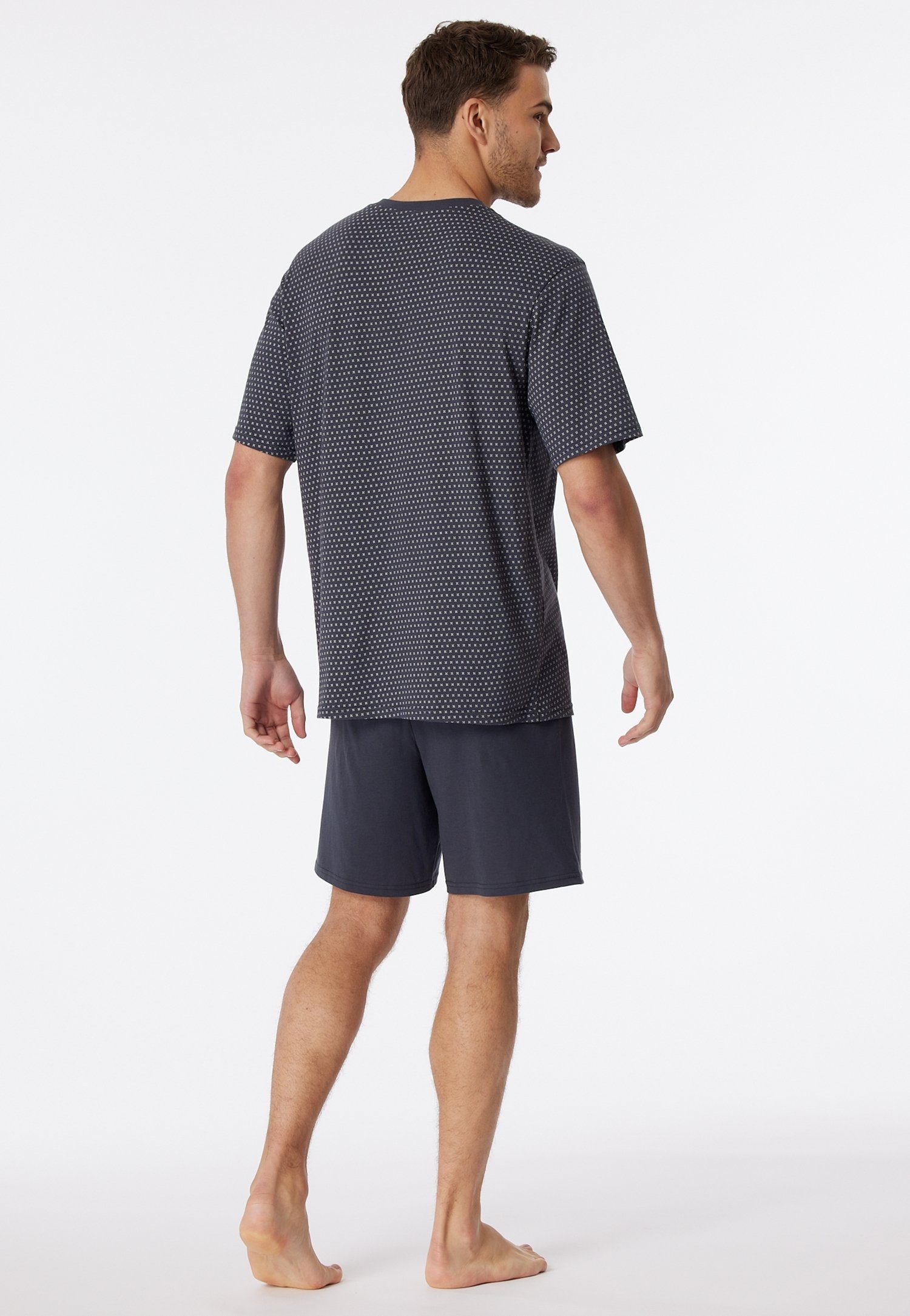 Schiesser Pyjama Comfort Essentials met opgestikte borstzak (set, 2-delig)
