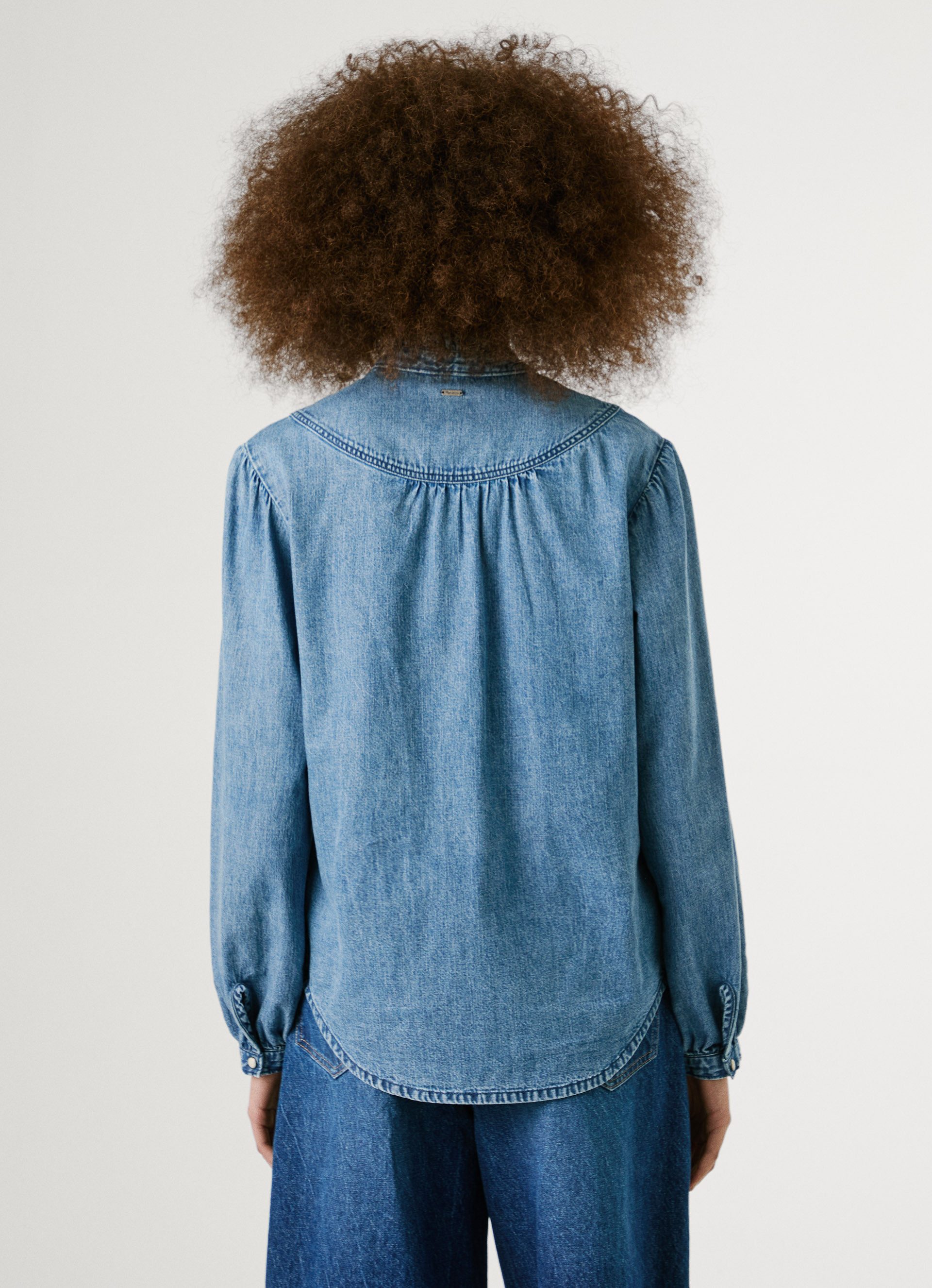 Pepe Jeans blouse REGULAR DENIM BLOUSE