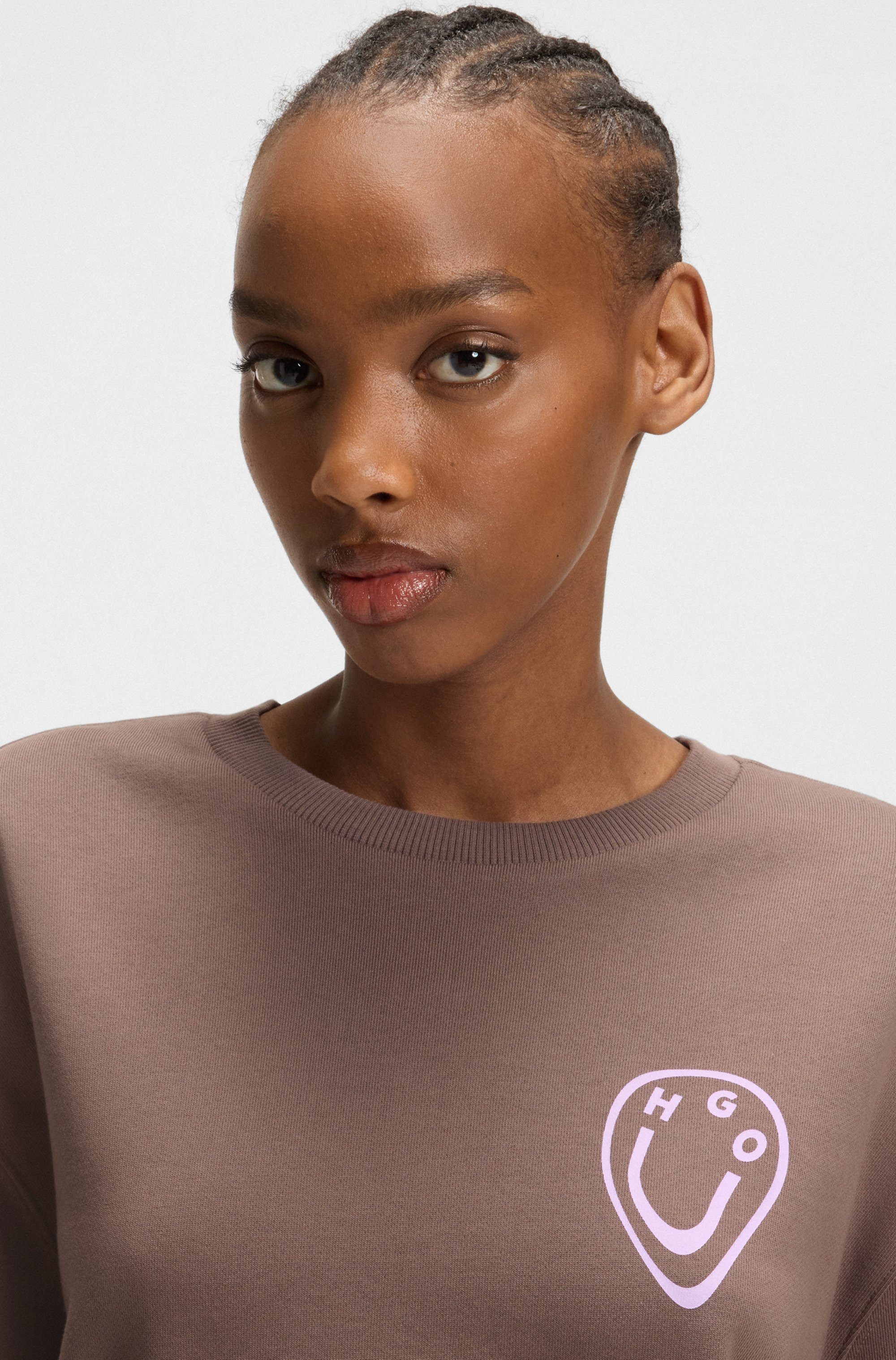 HUGO Blue Sweatshirt Oversized crew