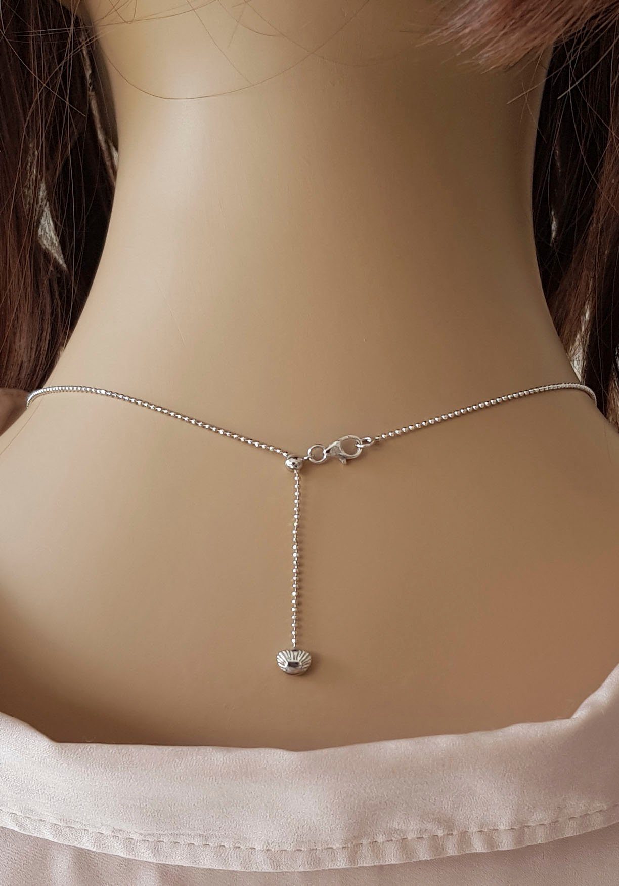 Adriana Ketting met hanger Bellagio - Infinity/eeuwige band, B3 Made in Germany - met zoetwater-cultivéparel