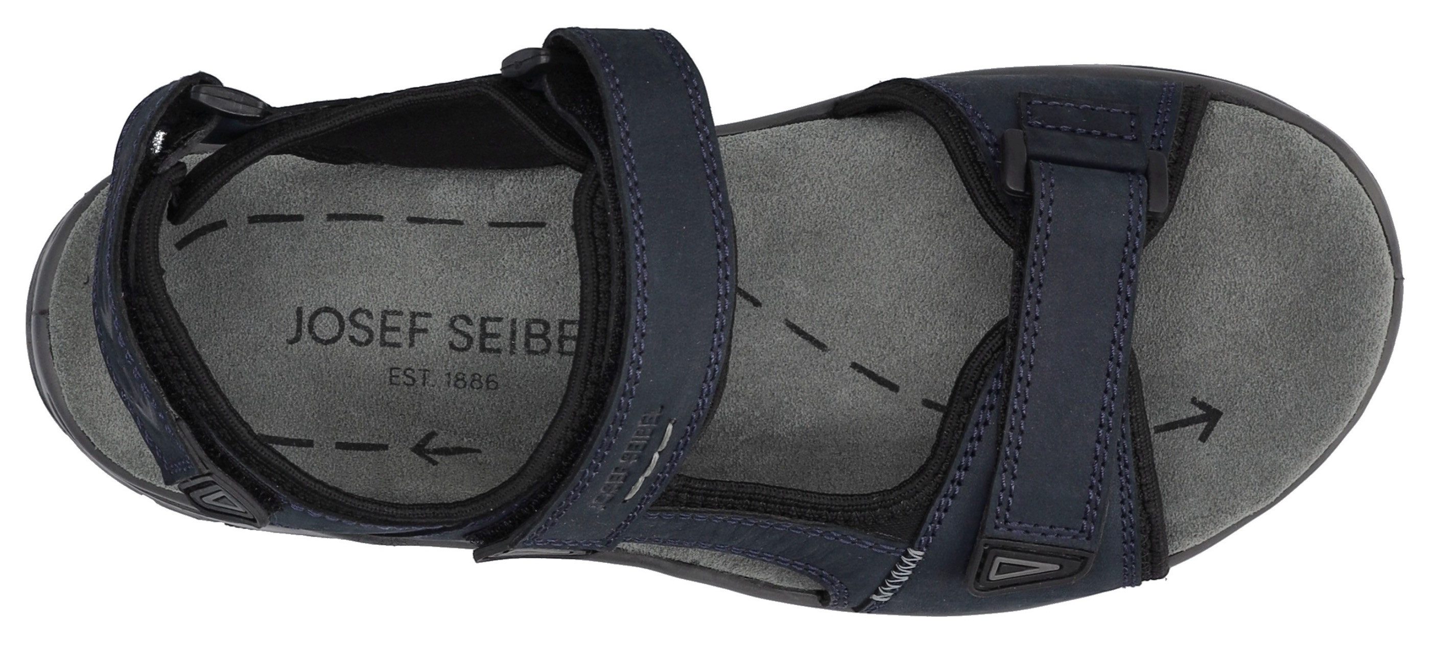 Josef Seibel Sandalen Arlo 02 , trekking sandaal, comfort schoen met gevoerd voetbed