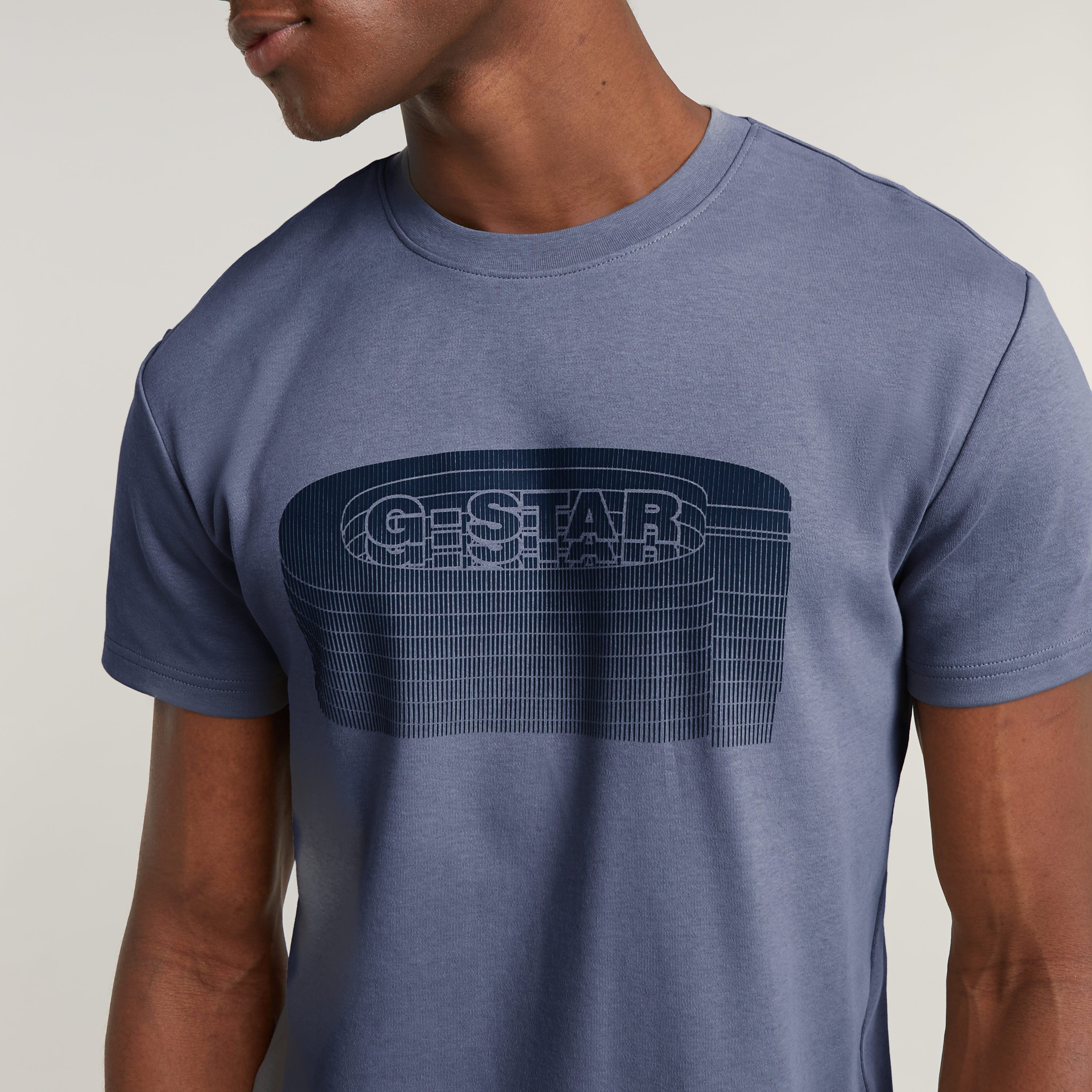 G-Star RAW Shirt met print Stacked Old Skool Logo R