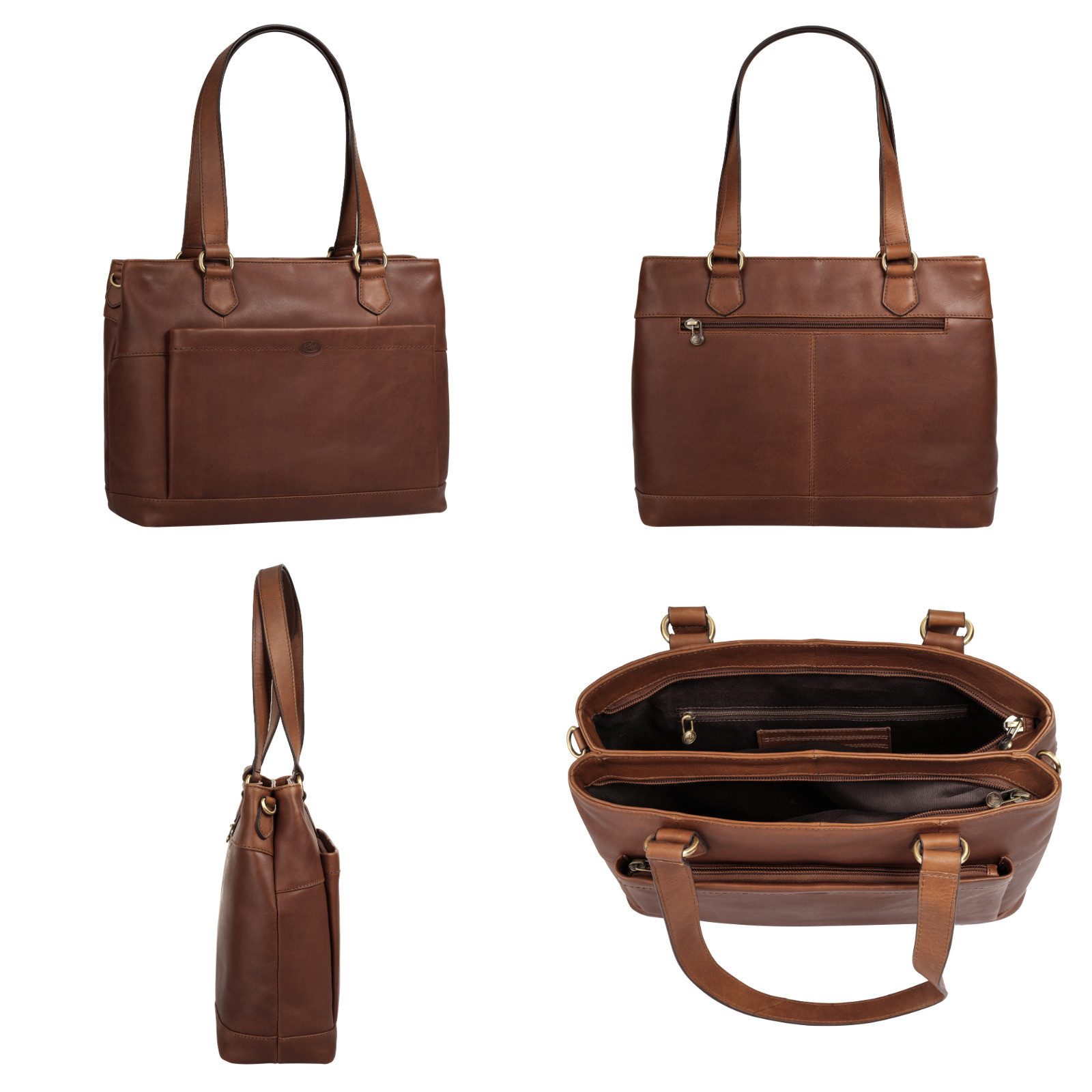 Piké Shopper echt leder
